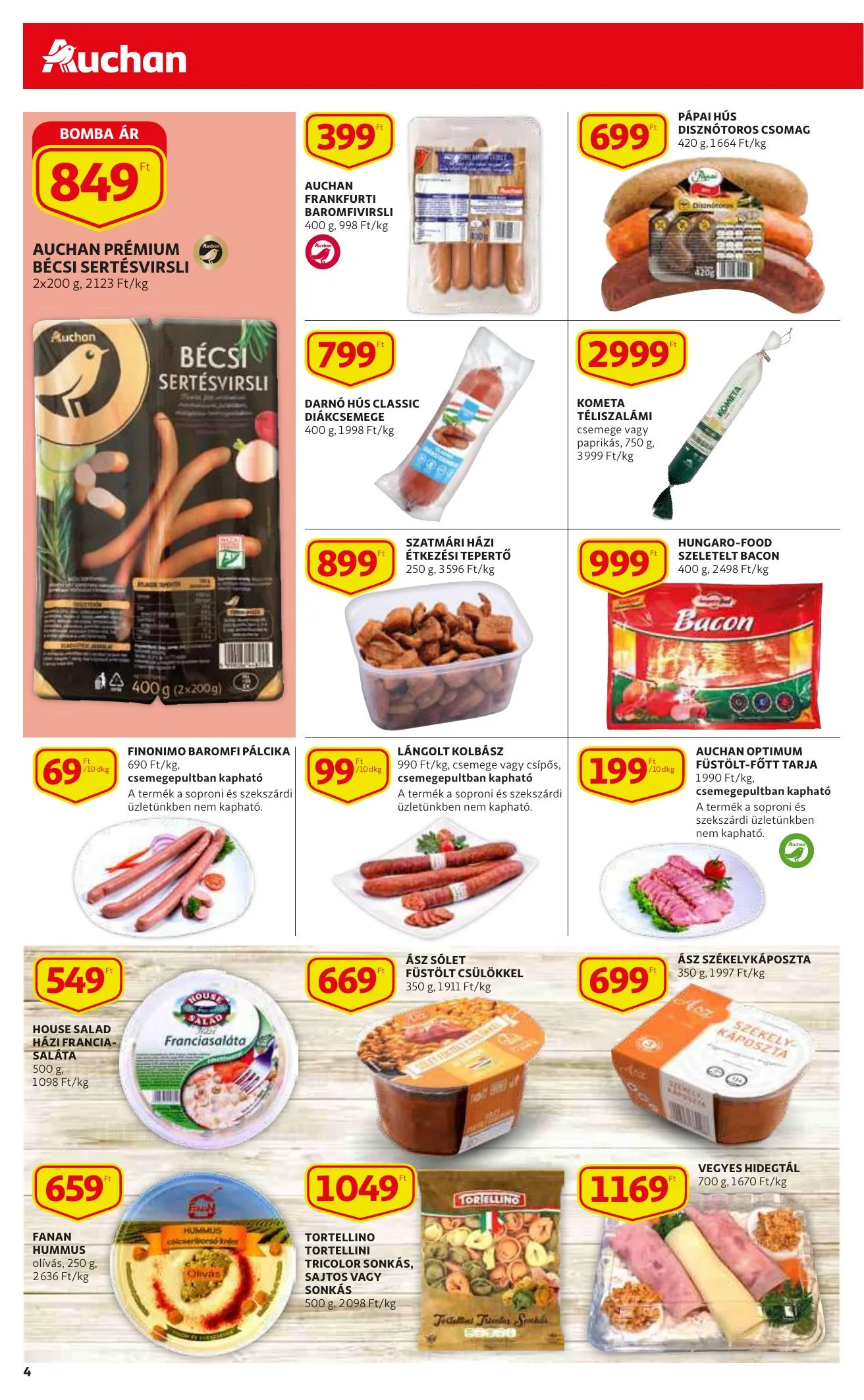 Auchan akciós újság Szupermarket 12.09–12.15 – 4. oldal