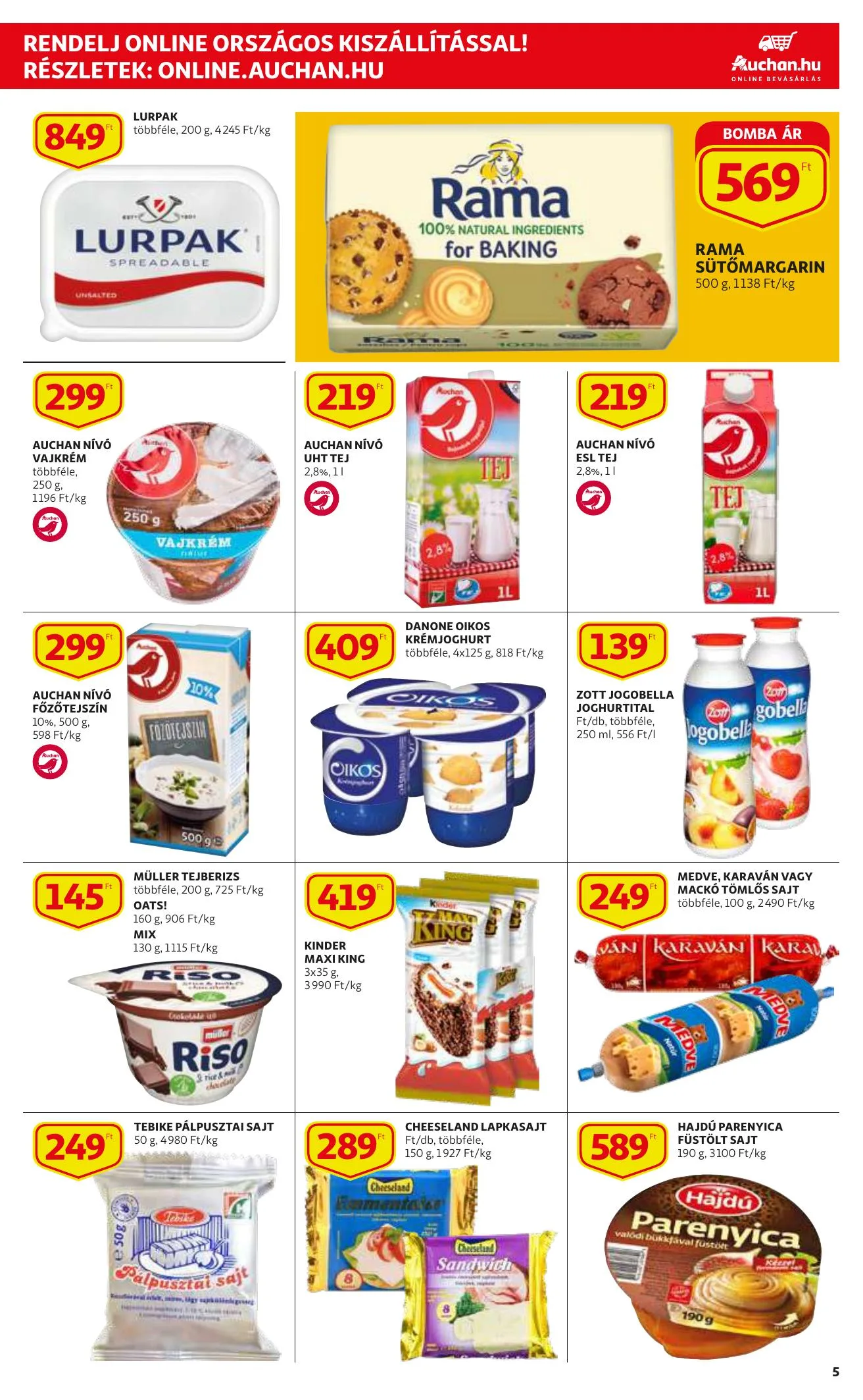 Auchan akciós újság Szupermarket 12.09–12.15 – 5. oldal