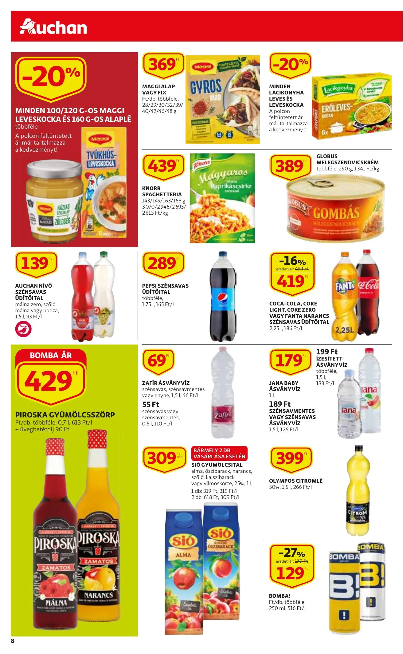Auchan akciós újság Szupermarket 12.09–12.15 – 8. oldal