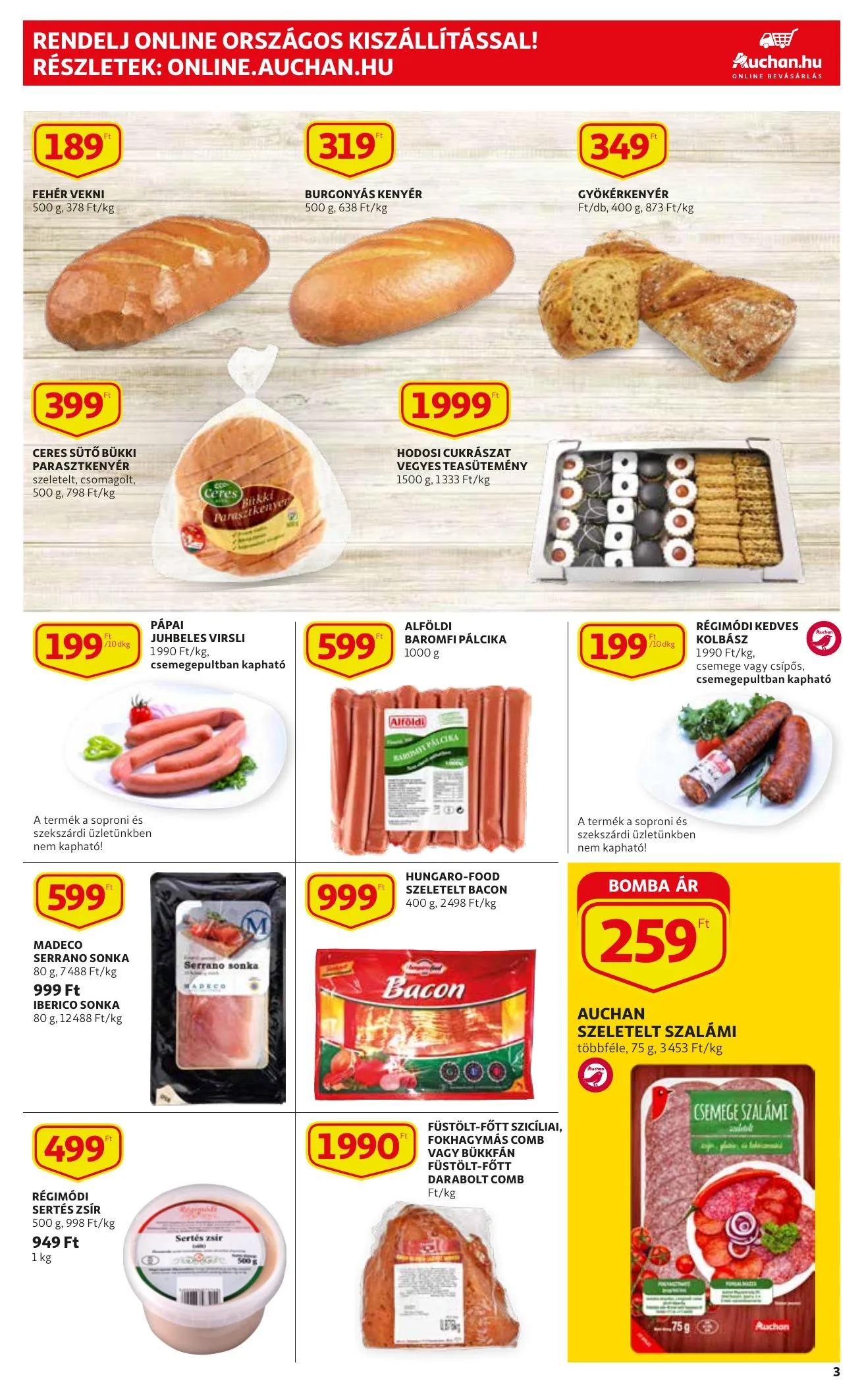 Auchan akciós újság Szupermarket 12.16–12.24 – 3. oldal