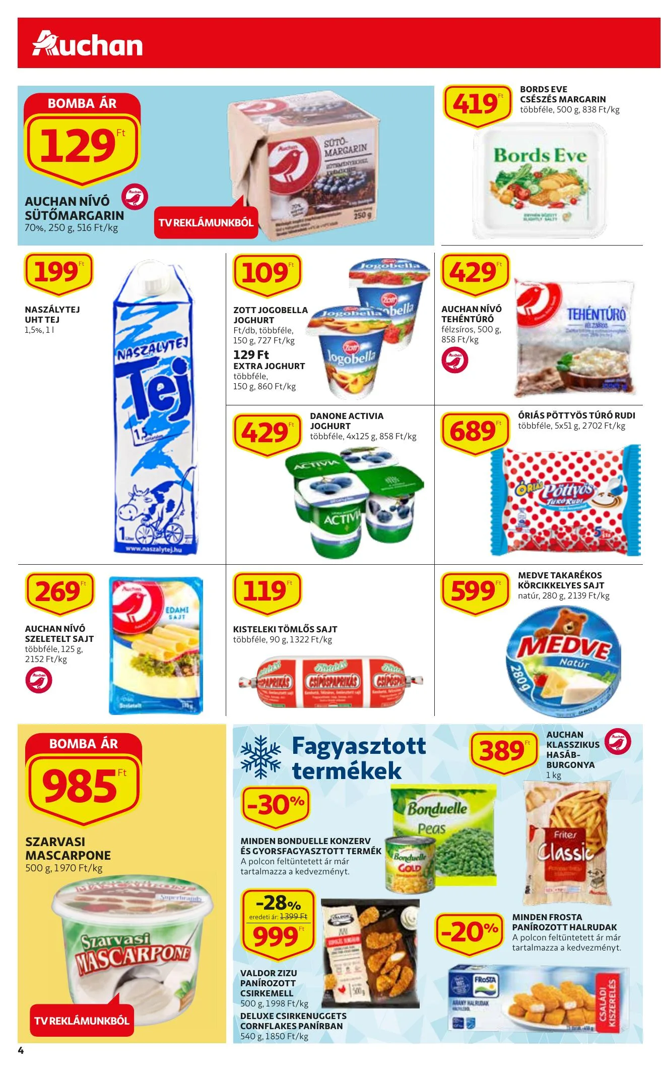 Auchan akciós újság Szupermarket 12.16–12.24 – 4. oldal