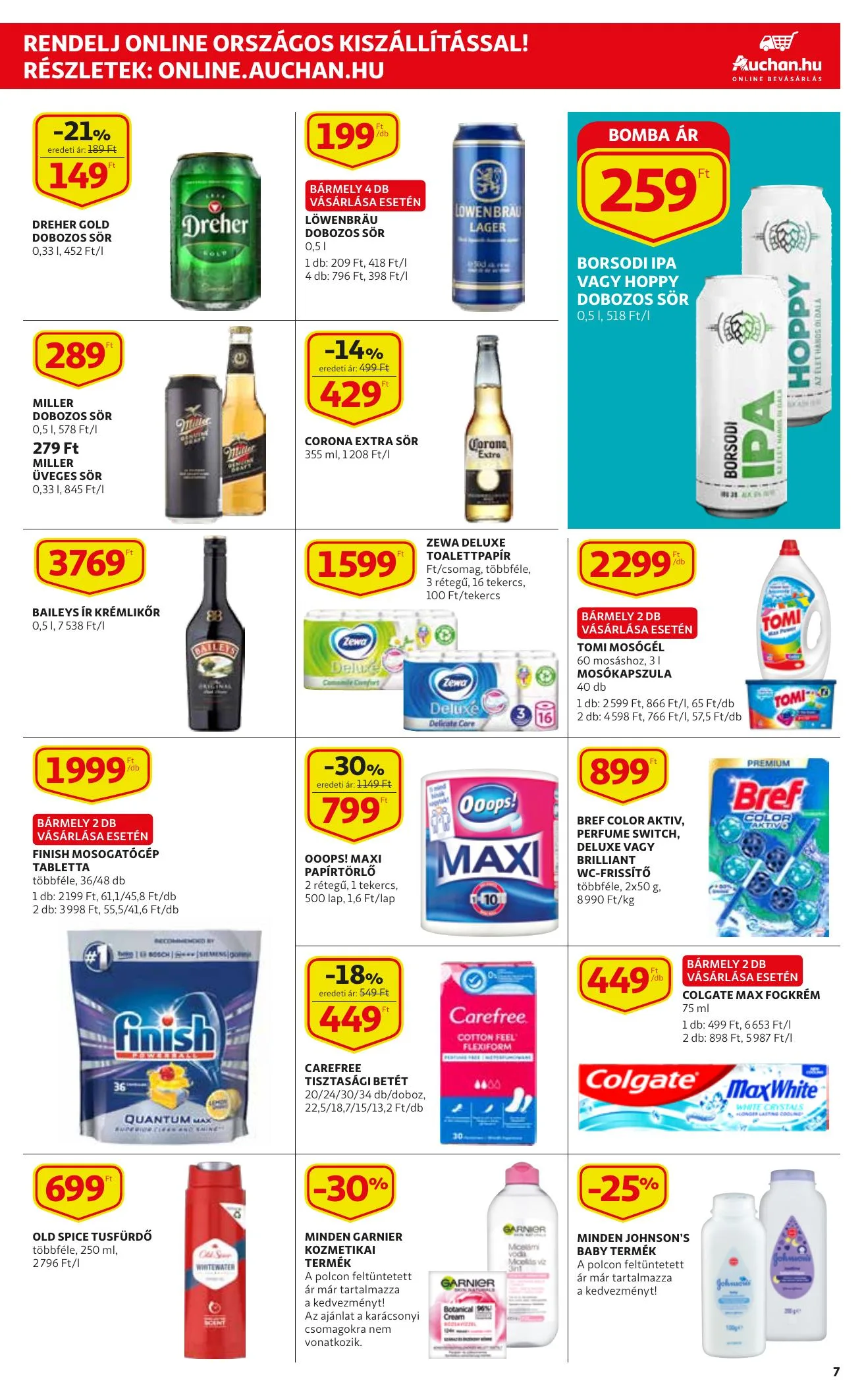 Auchan akciós újság Szupermarket 12.16–12.24 – 7. oldal