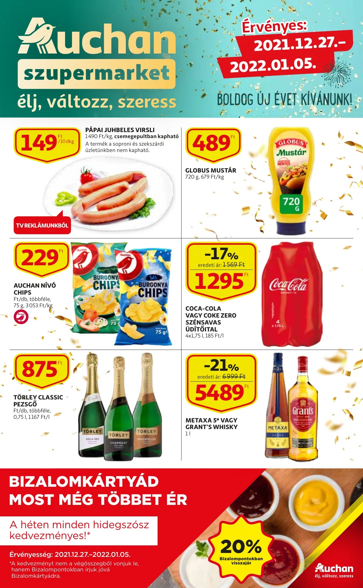 Auchan akciós újság Szupermarket 12.27–12.27