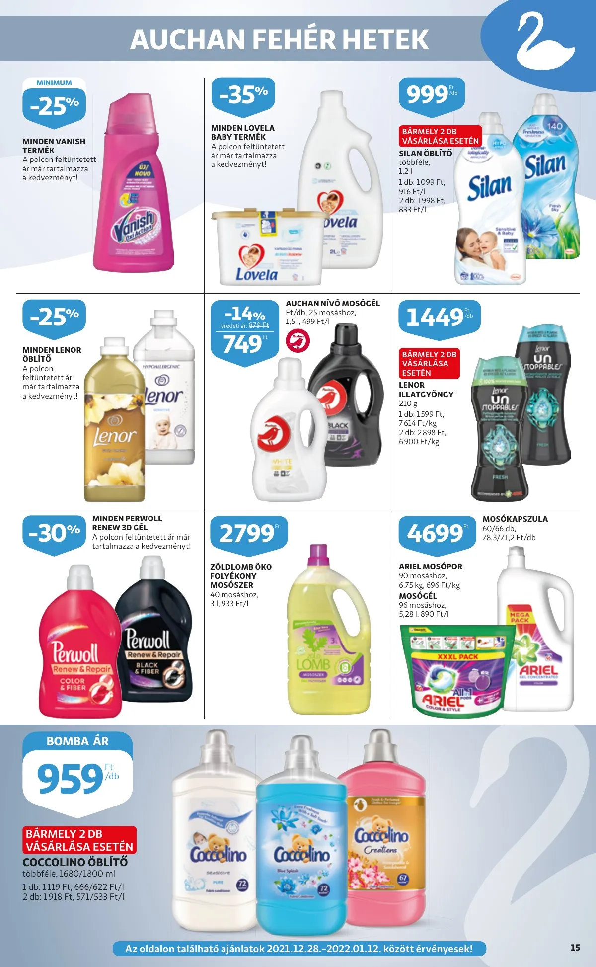 Auchan akciós újság Szupermarket 12.27–12.27 – 15. oldal