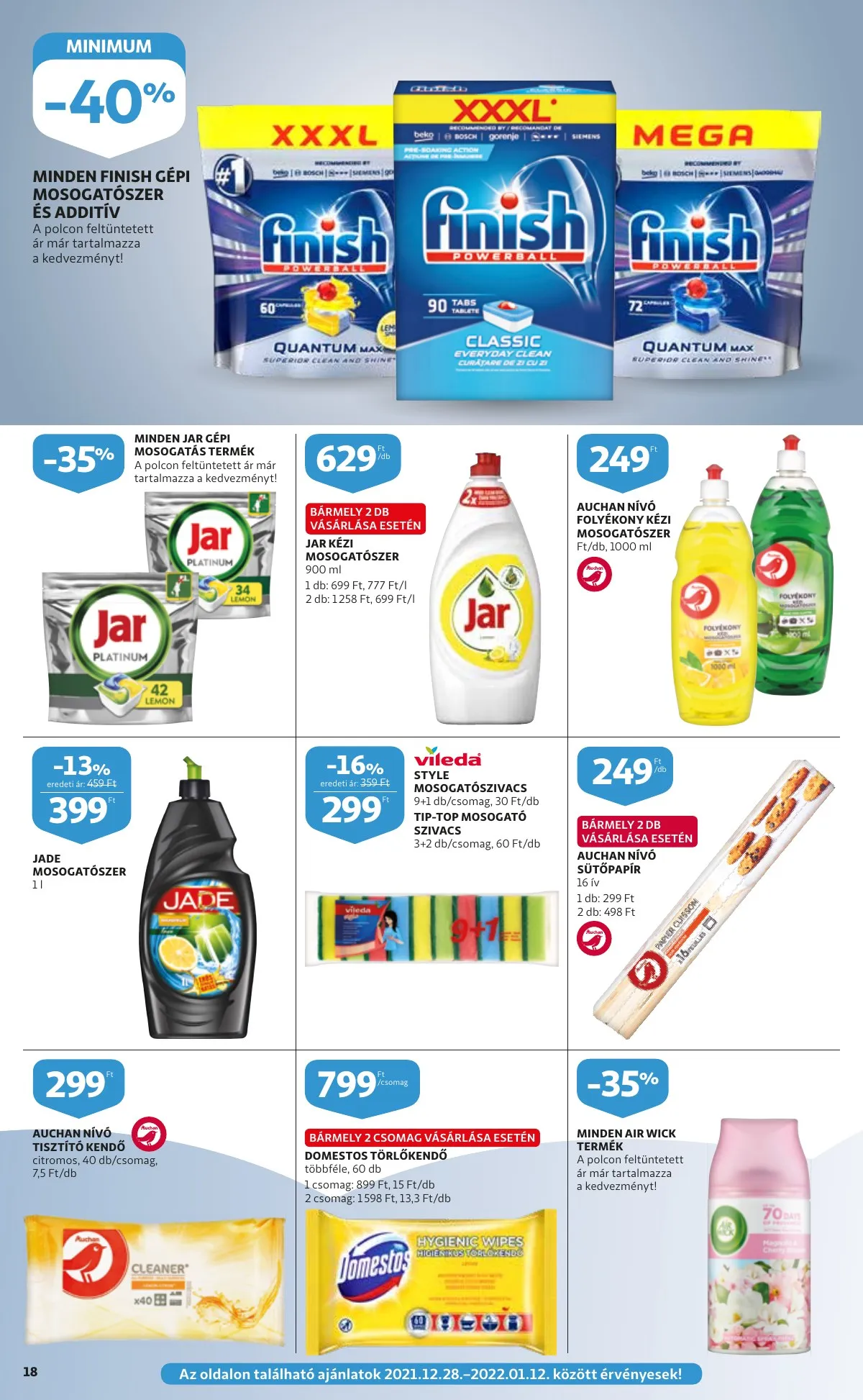Auchan akciós újság Szupermarket 12.27–12.27 – 18. oldal
