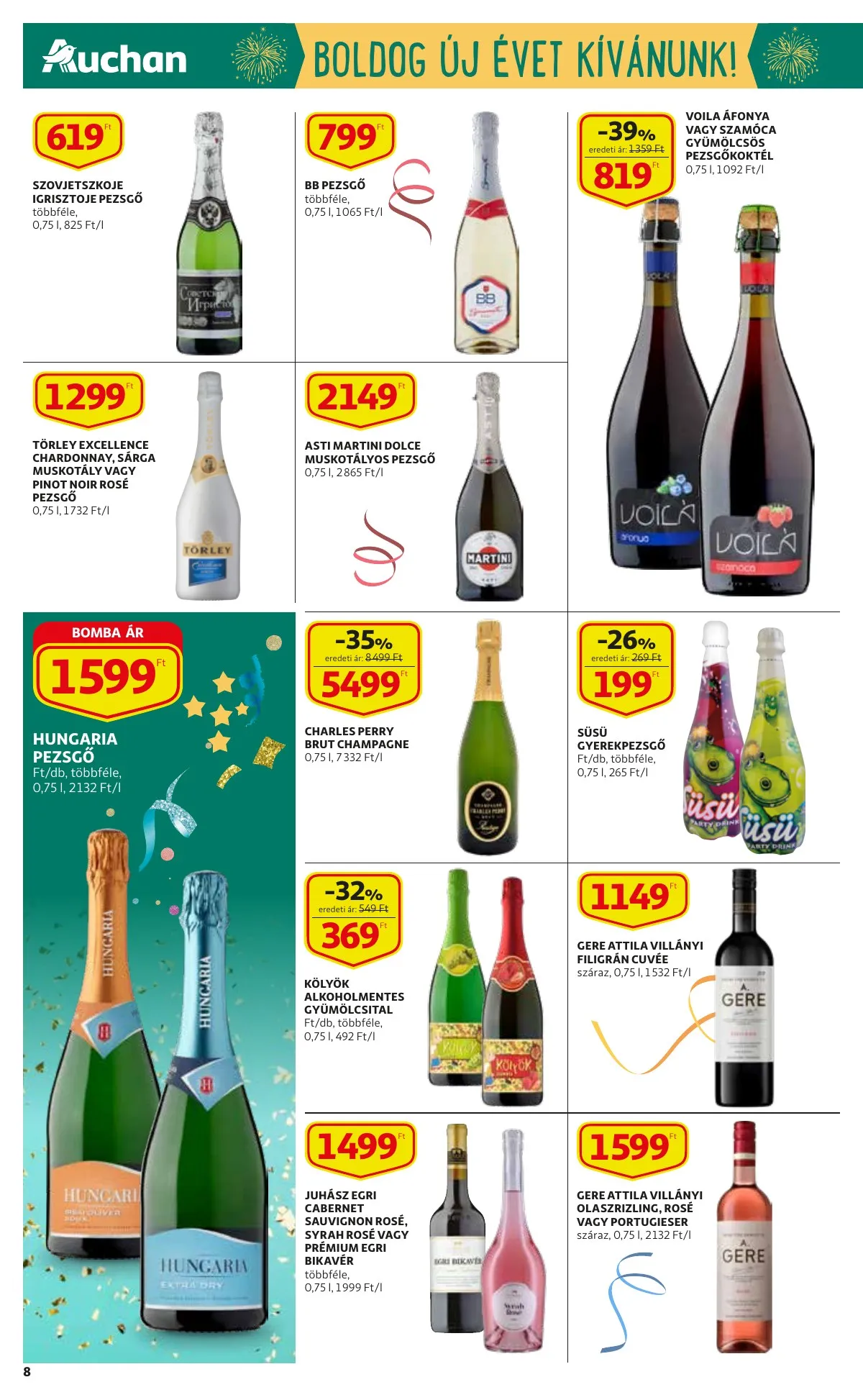 Auchan akciós újság Szupermarket 12.27–12.27 – 8. oldal