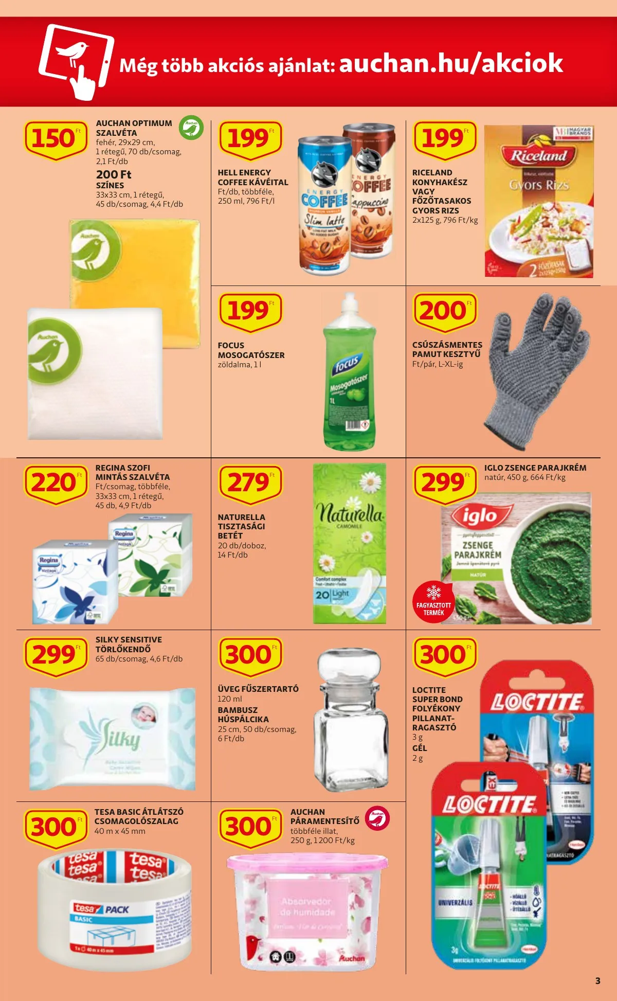 Auchan akciós újság Szupermarket 01.20–01.20 – 3. oldal