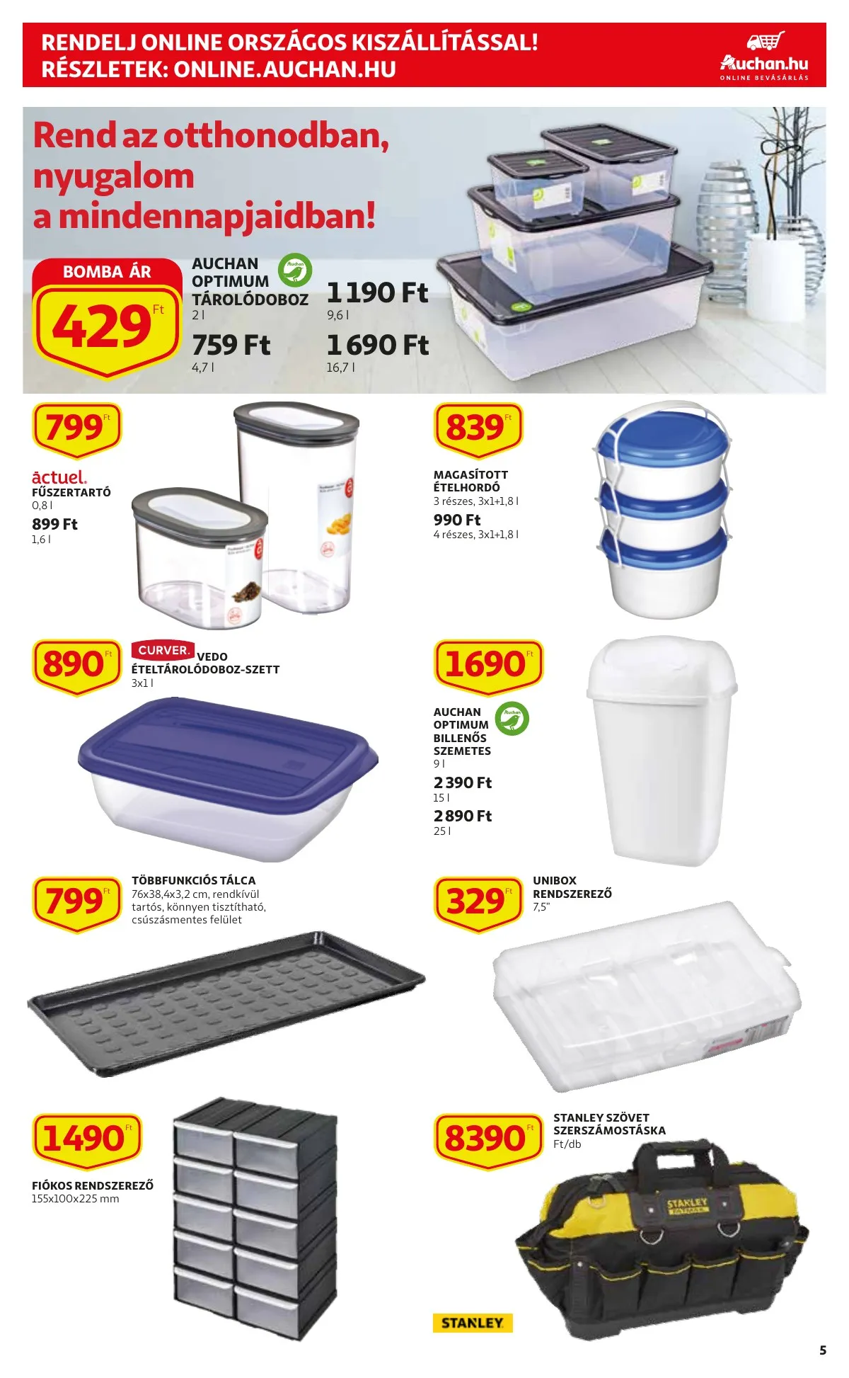 Auchan akciós újság Szupermarket 01.20–01.20 – 5. oldal
