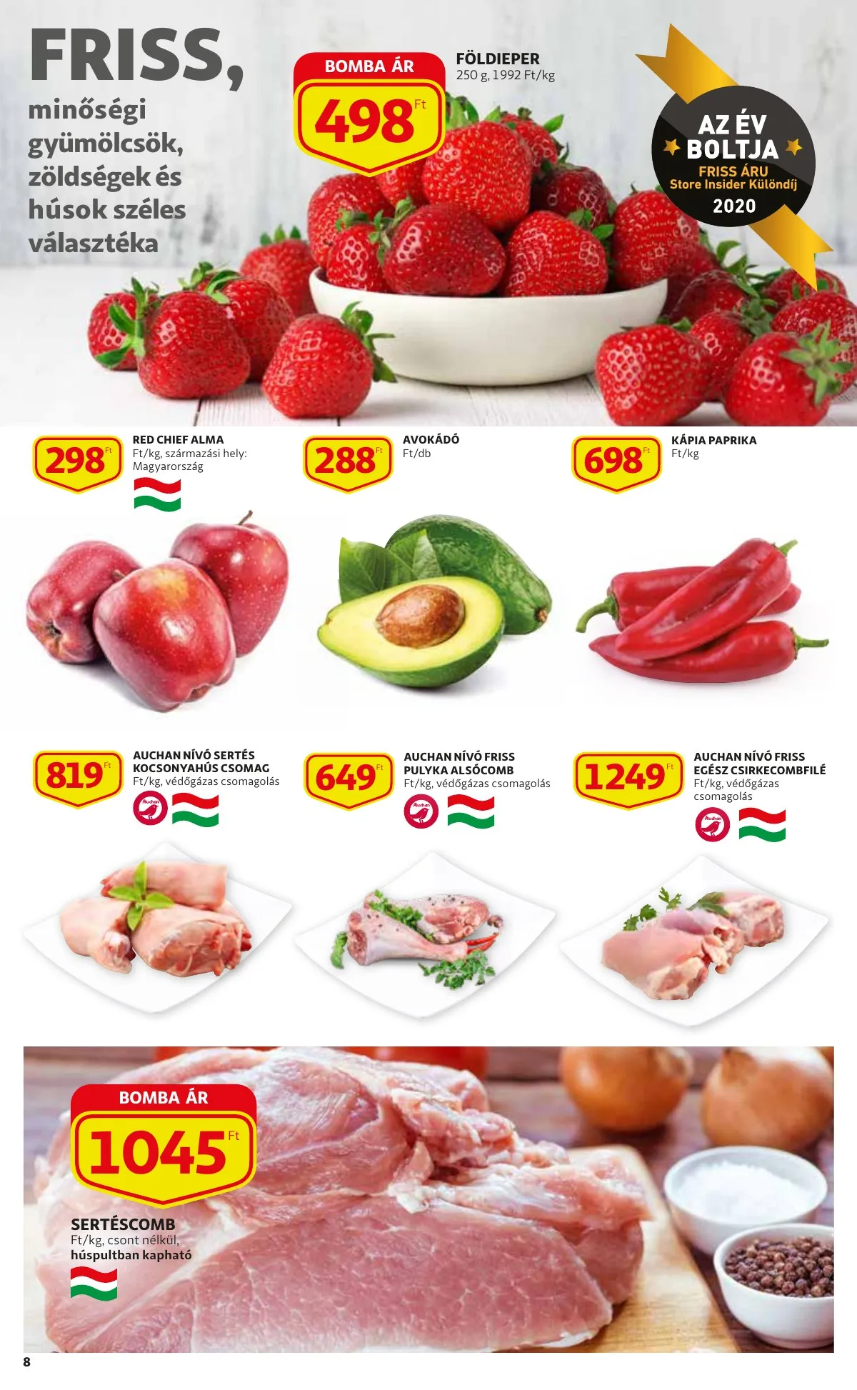 Auchan akciós újság Szupermarket 01.20–01.20 – 8. oldal