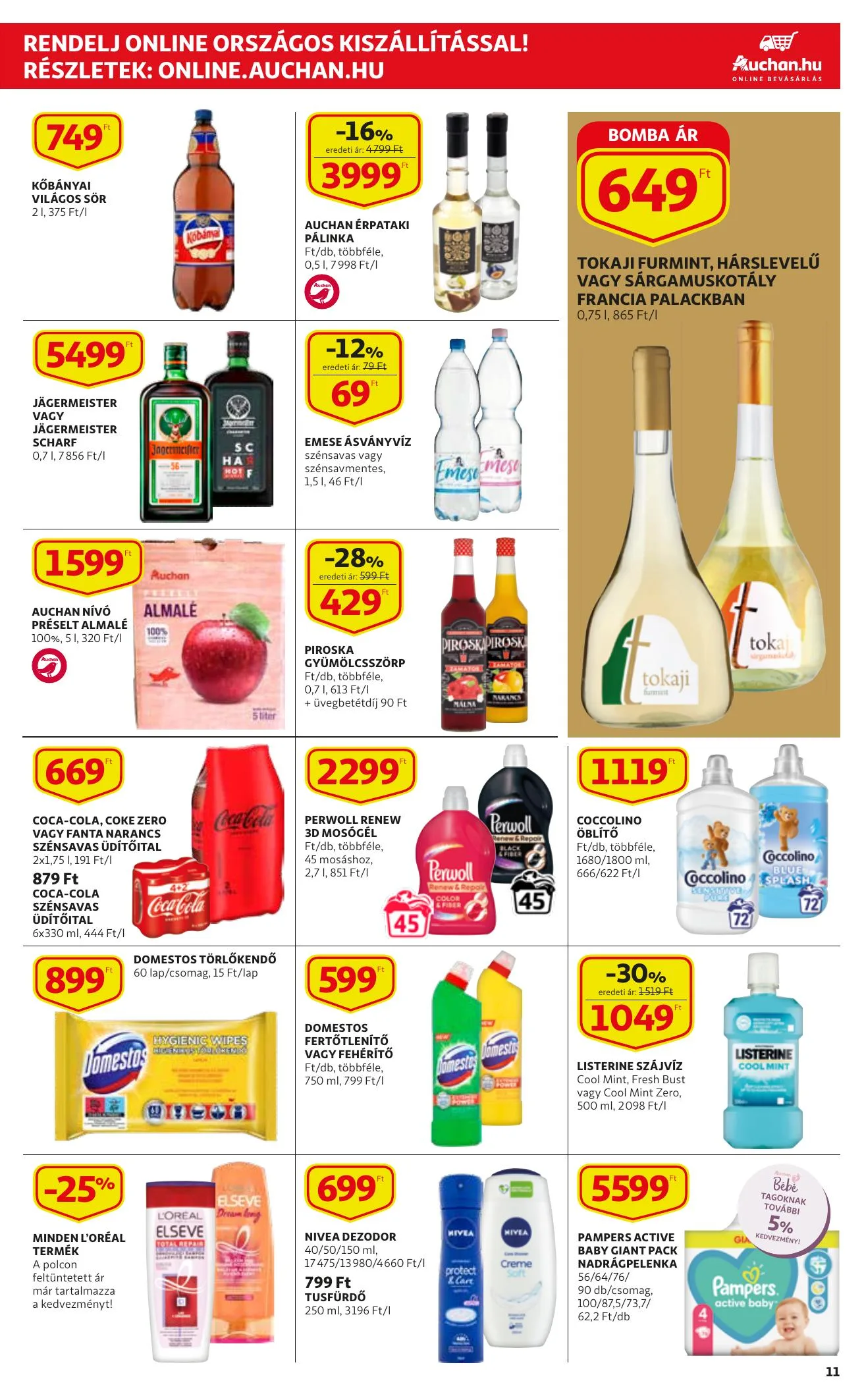 Auchan akciós újság Szupermarket 01.20–01.26 – 11. oldal