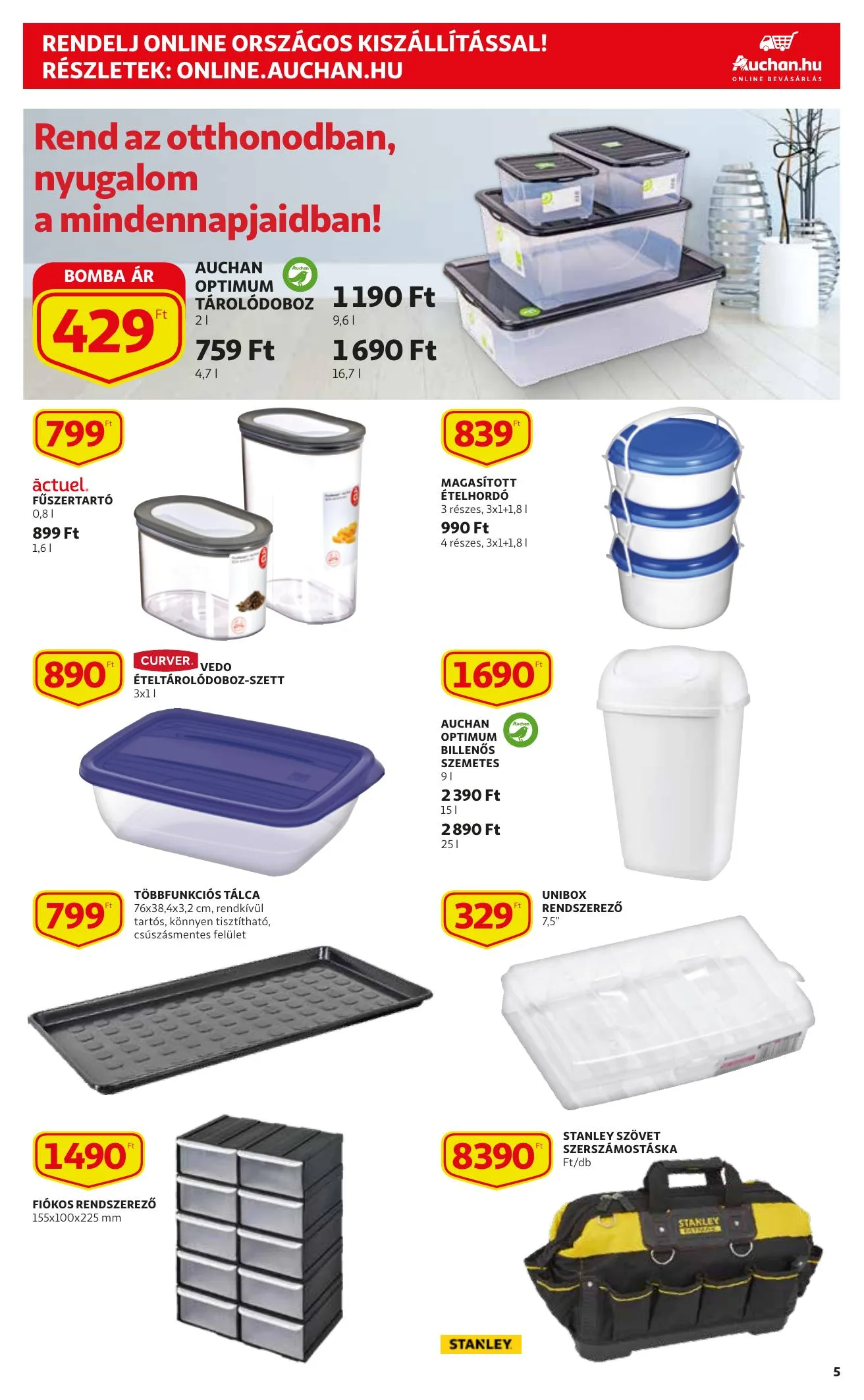 Auchan akciós újság Szupermarket 01.20–01.26 – 5. oldal