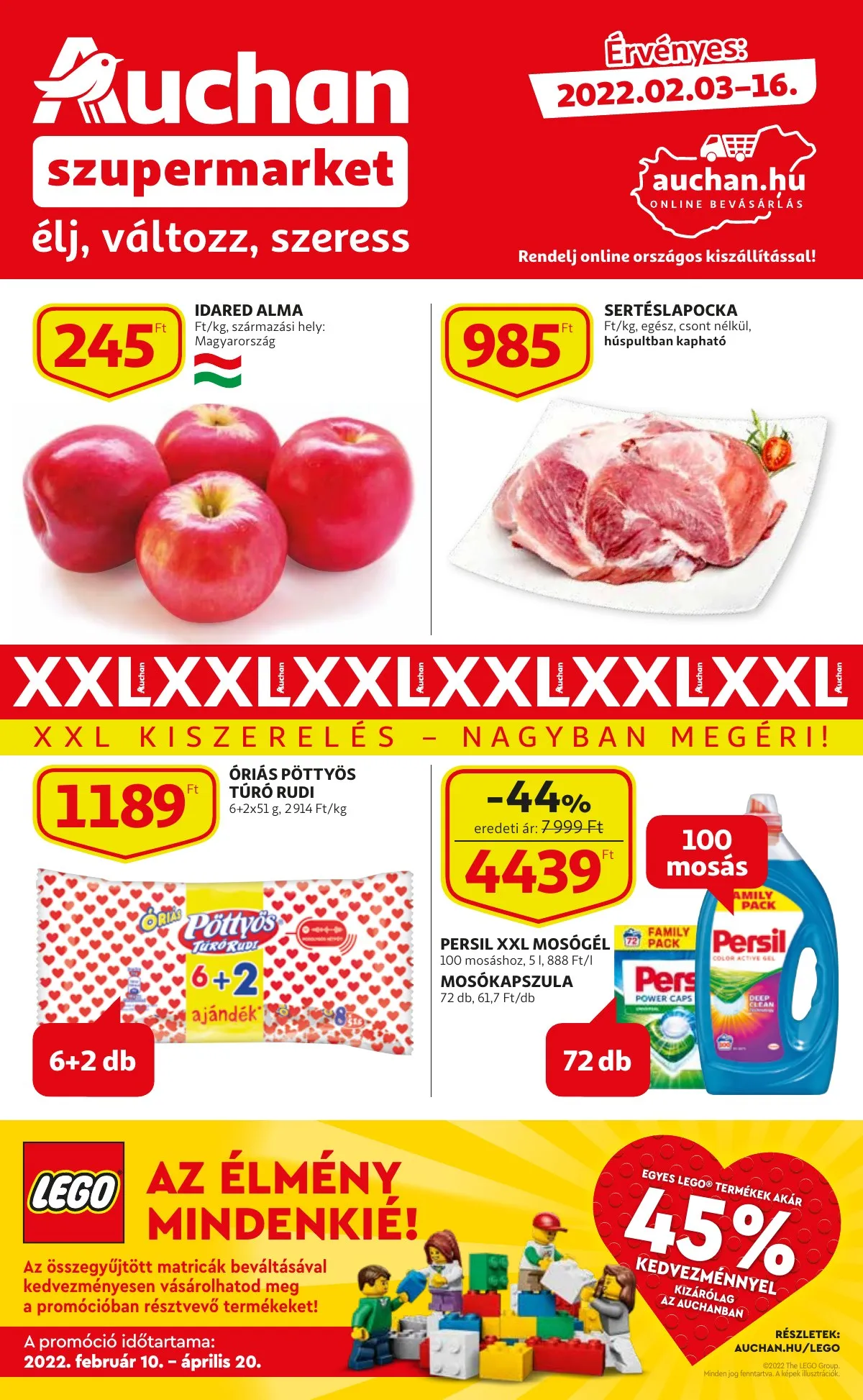 Auchan akciós újság Szupermarket 02.03–02.16