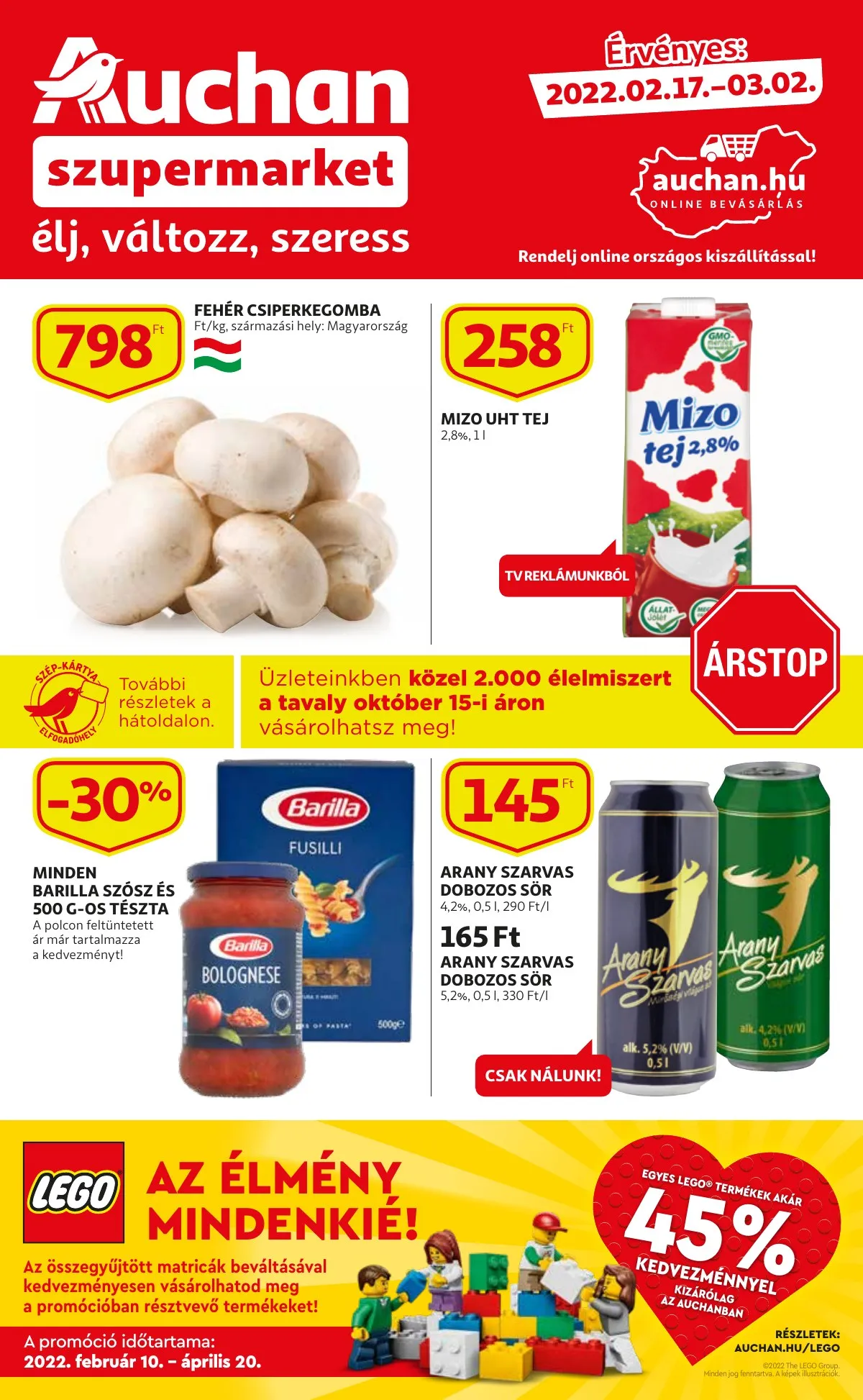 Auchan akciós újság Szupermarket 02.17–03.02