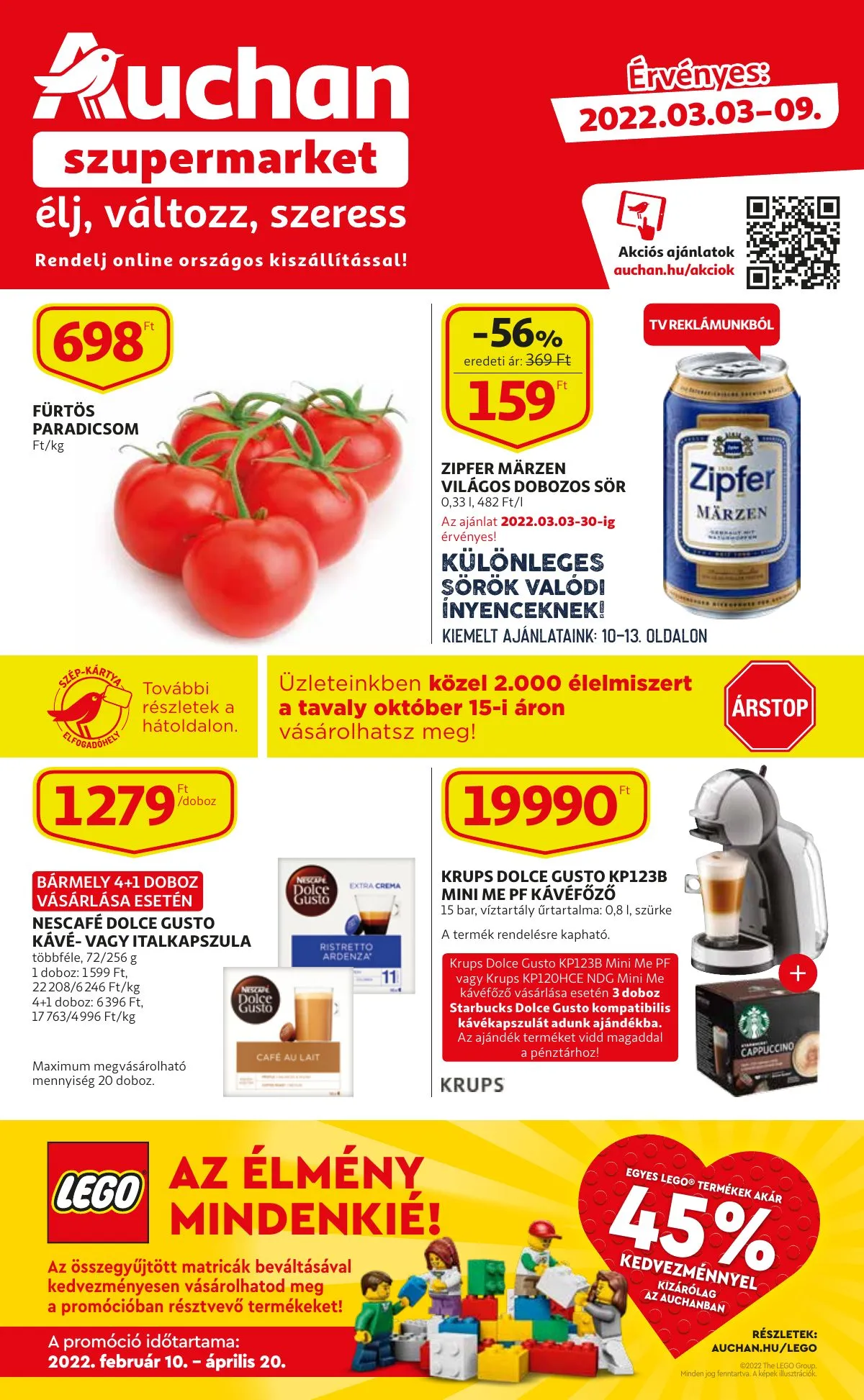 Auchan akciós újság Szupermarket 03.03–03.09