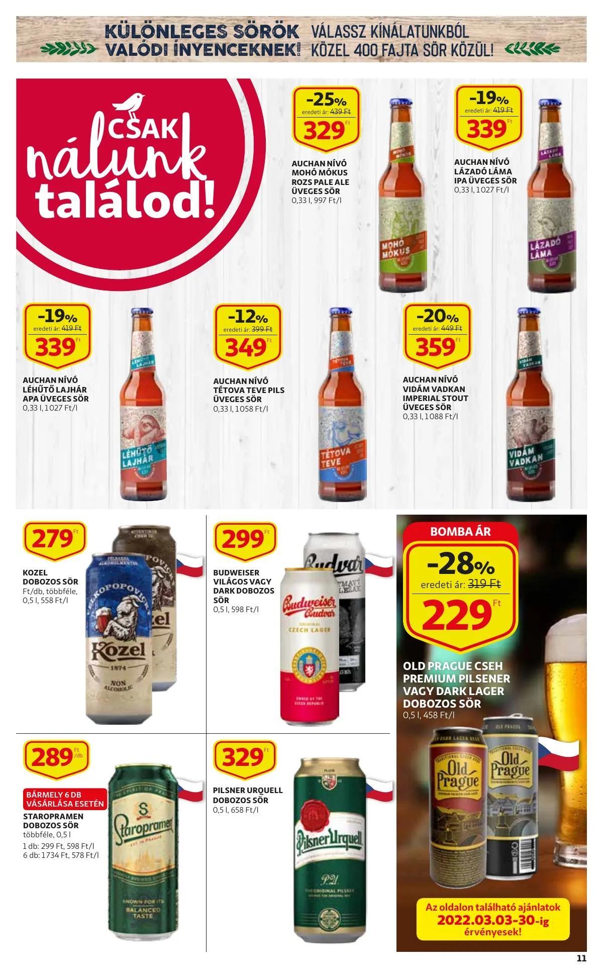 Auchan akciós újság Szupermarket 03.03–03.09 – 11. oldal