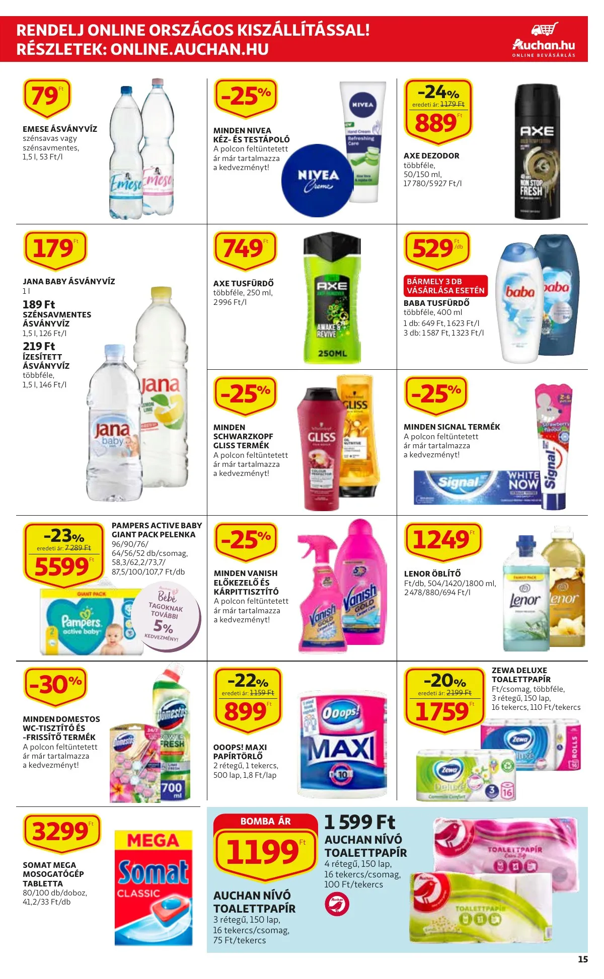 Auchan akciós újság Szupermarket 03.03–03.09 – 15. oldal