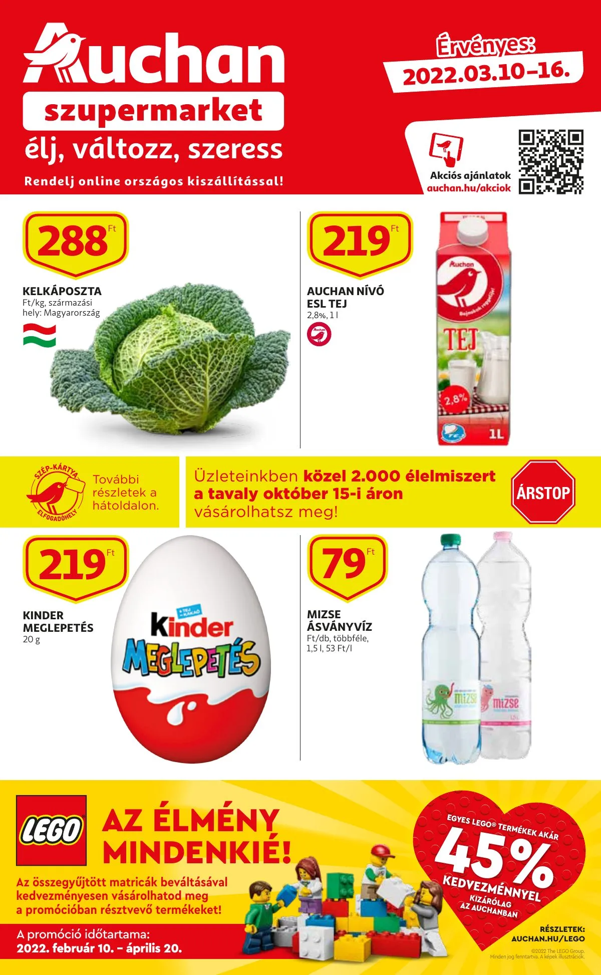 Auchan akciós újság Szupermarket 03.10–03.16