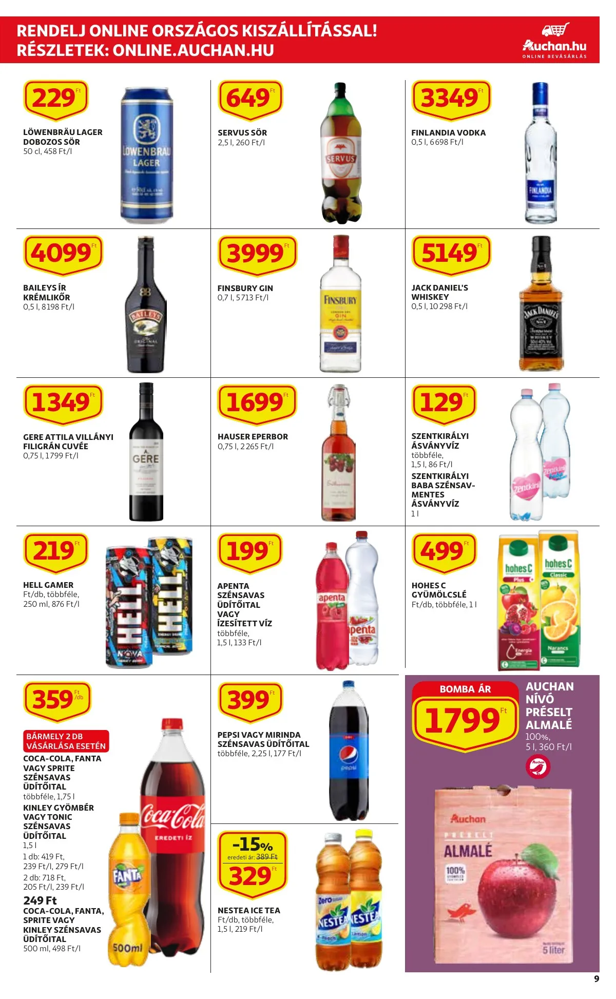 Auchan akciós újság Szupermarket 03.10–03.16 – 9. oldal