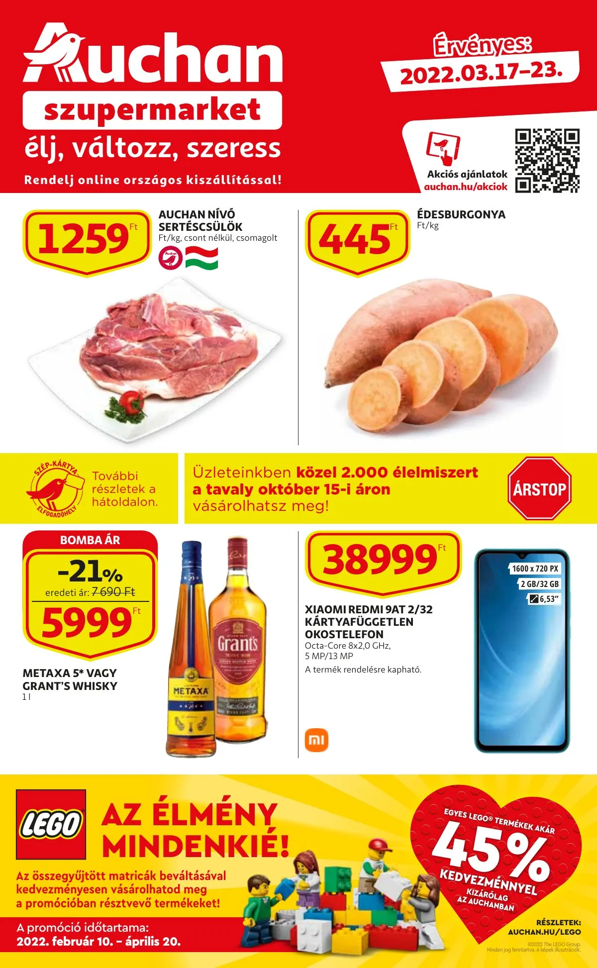 Auchan akciós újság Szupermarket 03.17–03.23