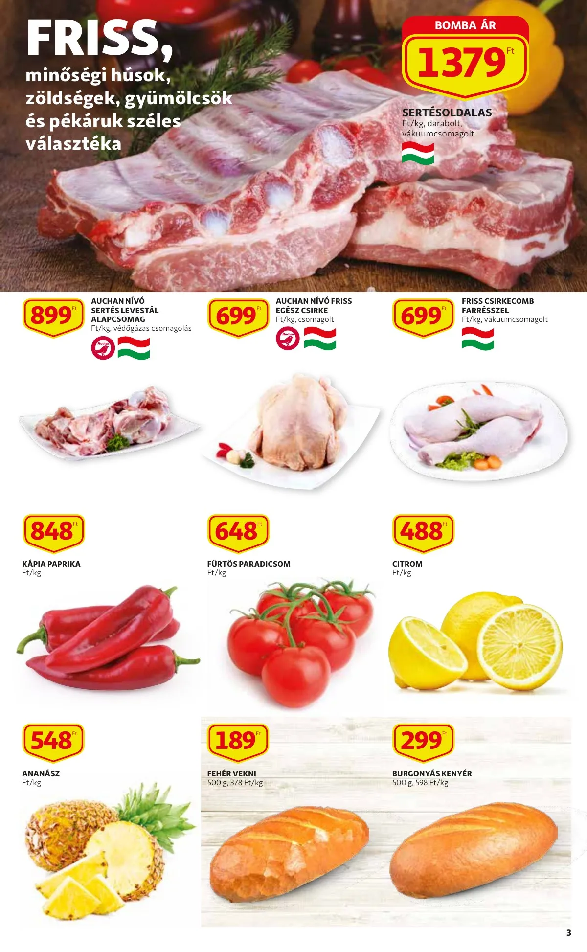 Auchan akciós újság Szupermarket 03.17–03.23 – 3. oldal