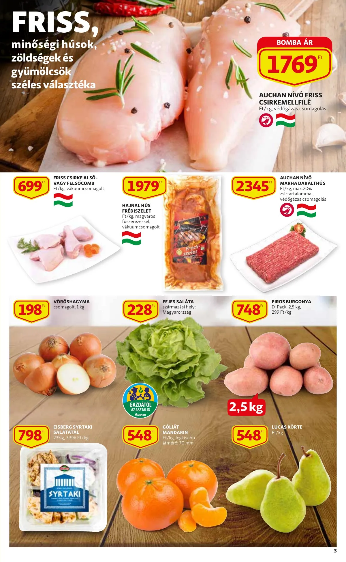 Auchan akciós újság Szupermarket 03.24–03.30 – 3. oldal