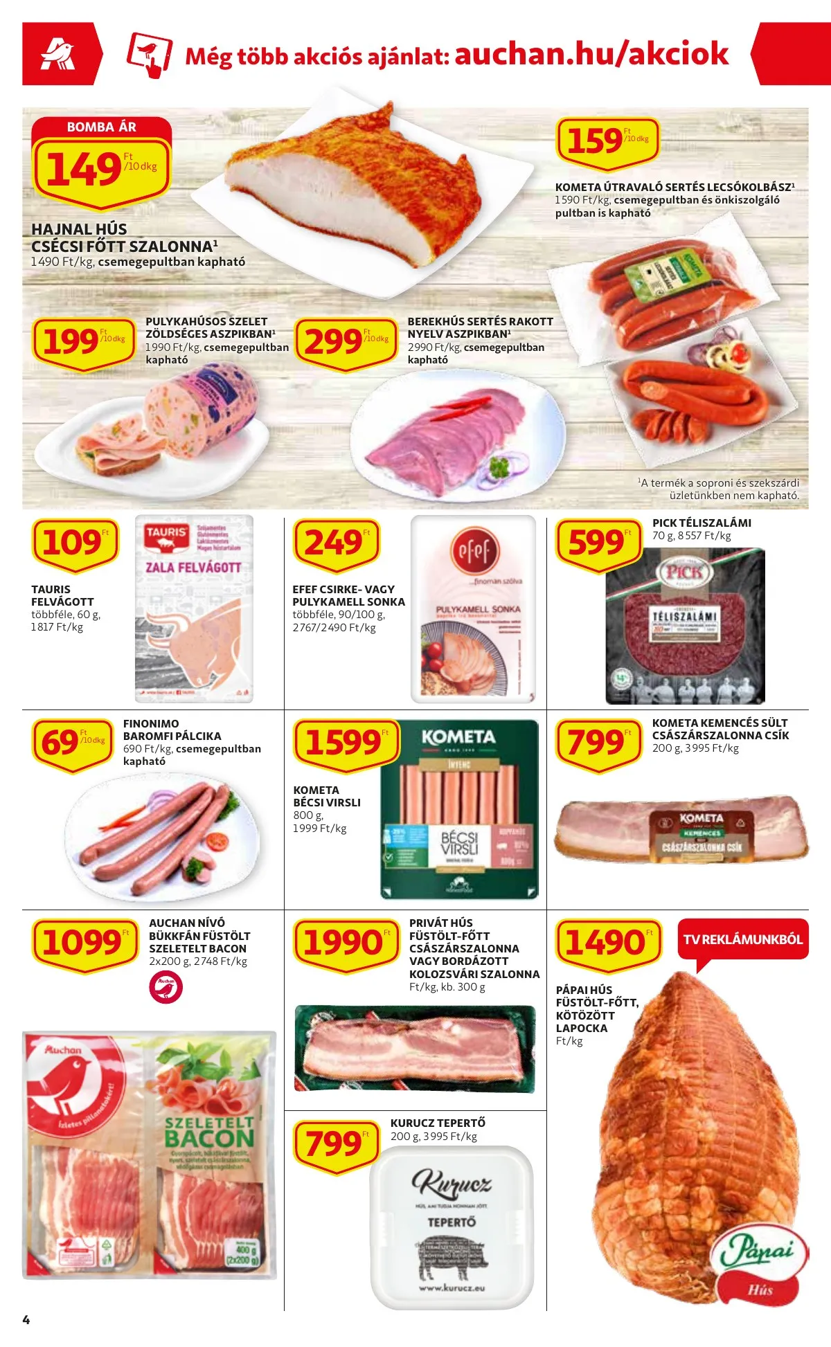 Auchan akciós újság Szupermarket 03.24–03.30 – 4. oldal