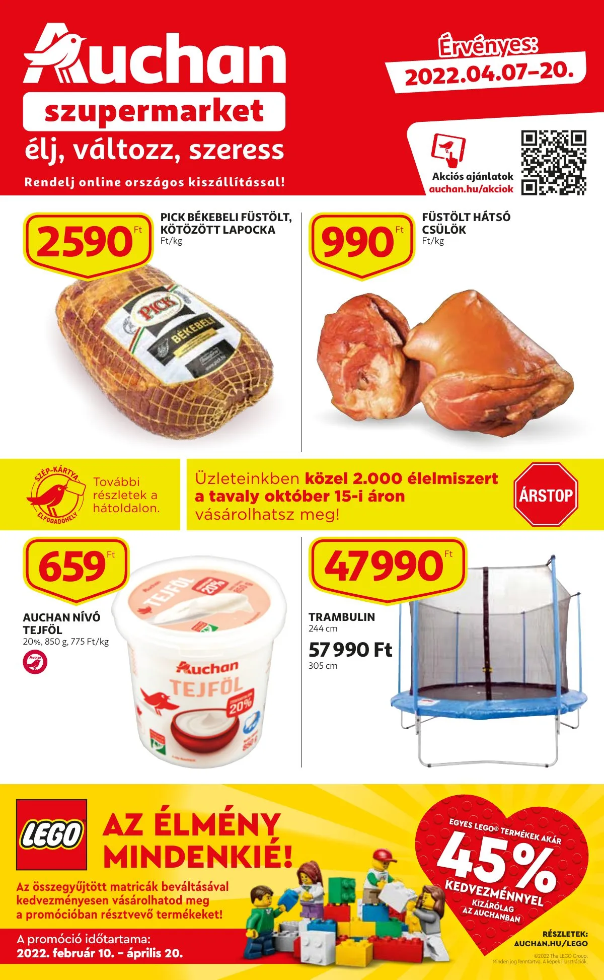 Auchan akciós újság Szupermarket 04.07–04.20