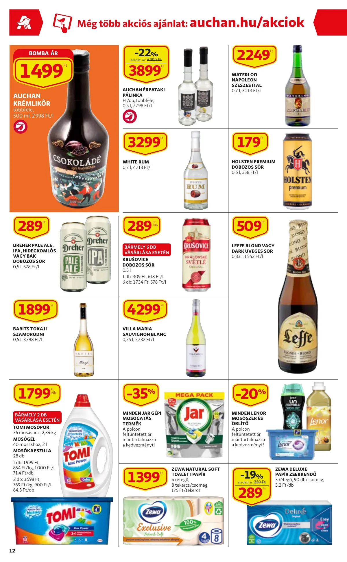 Auchan akciós újság Szupermarket 04.07–04.20 – 12. oldal