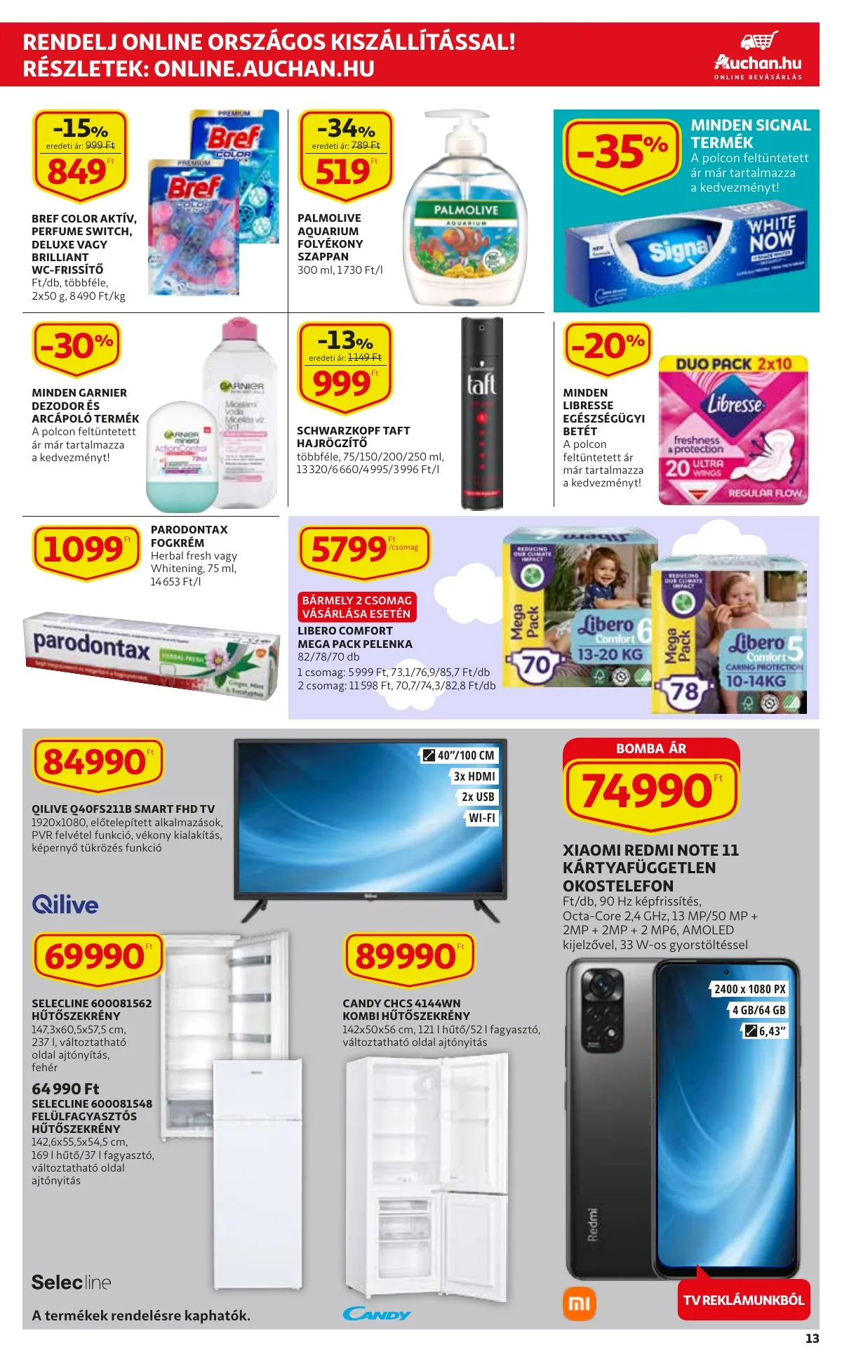 Auchan akciós újság Szupermarket 04.07–04.20 – 13. oldal