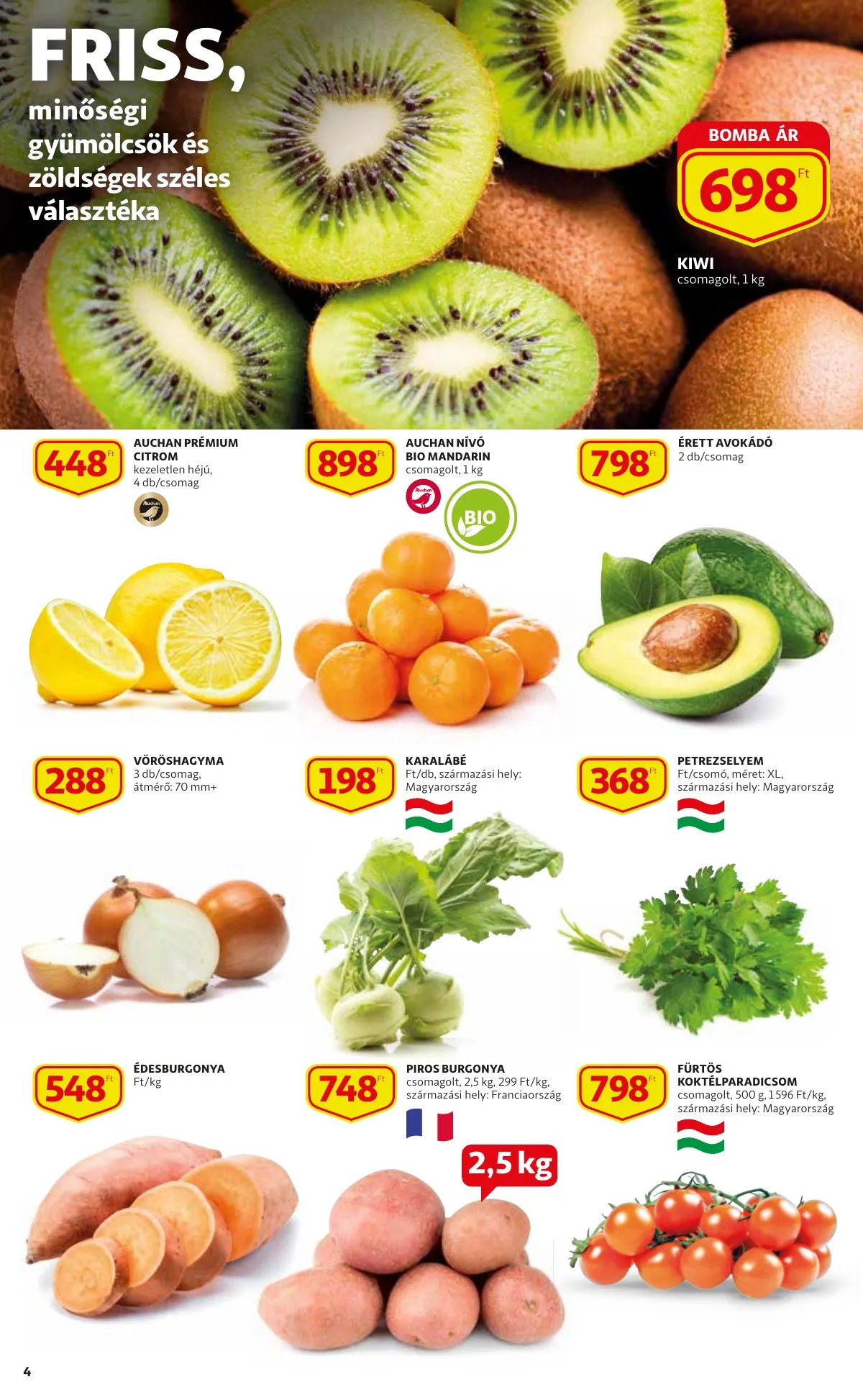 Auchan akciós újság Szupermarket 04.07–04.20 – 4. oldal