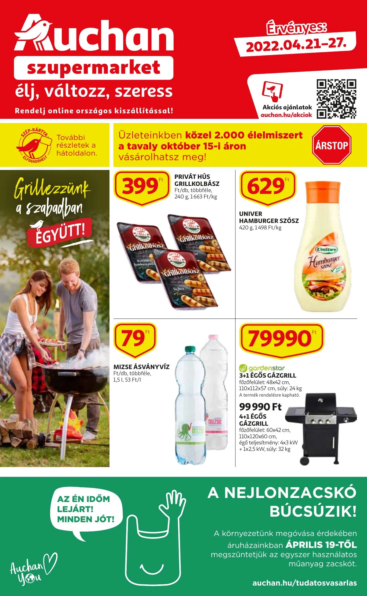 Auchan akciós újság Szupermarket 04.21–04.27