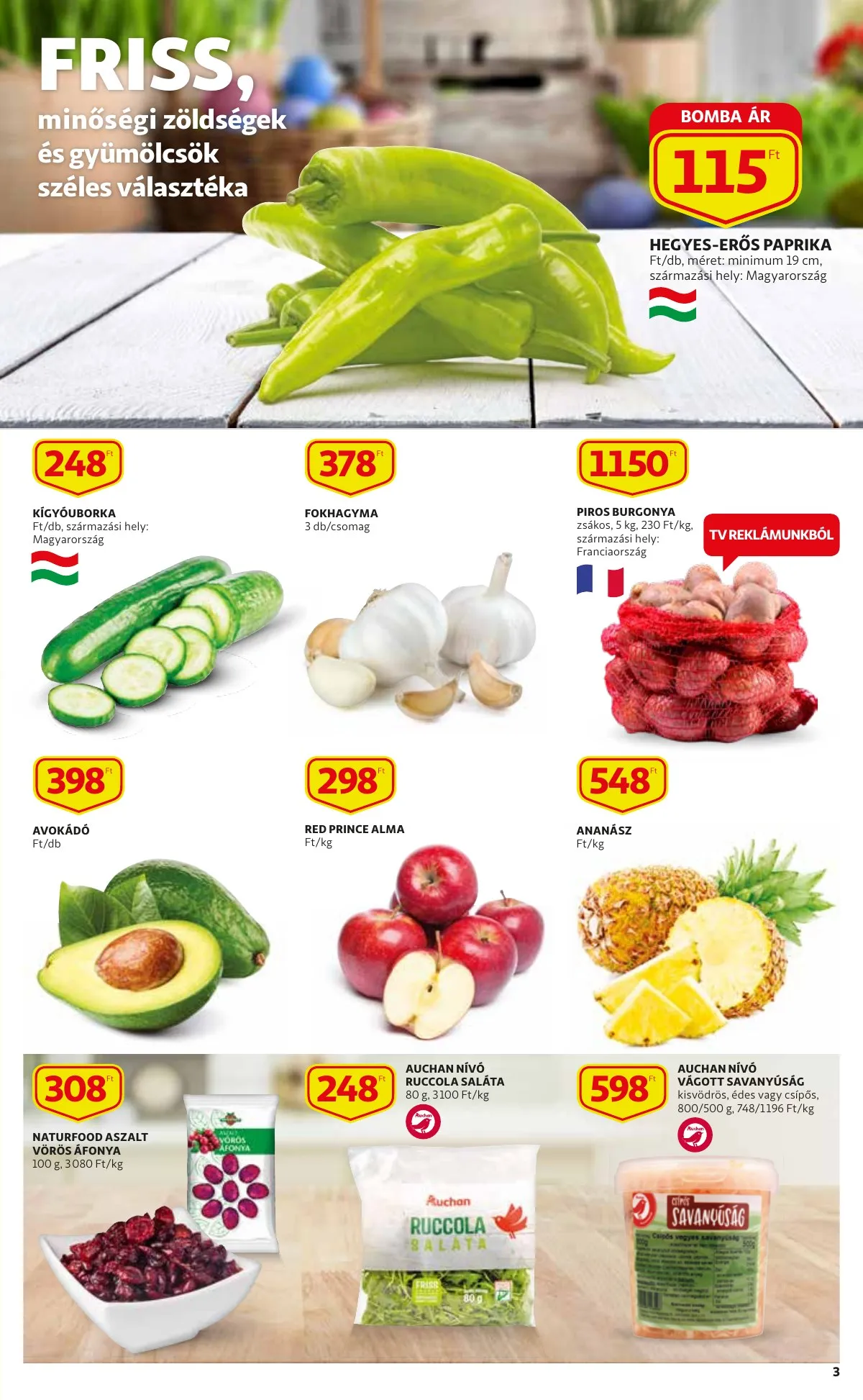 Auchan akciós újság Szupermarket 04.21–04.27 – 3. oldal