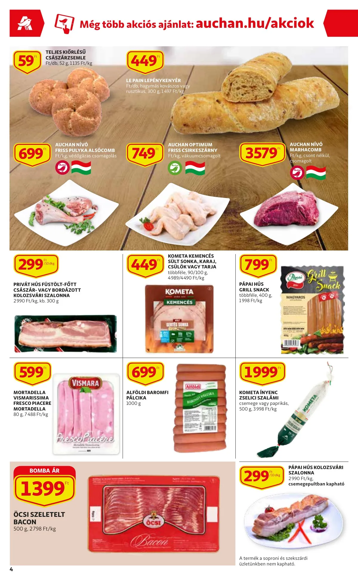 Auchan akciós újság Szupermarket 04.21–04.27 – 4. oldal
