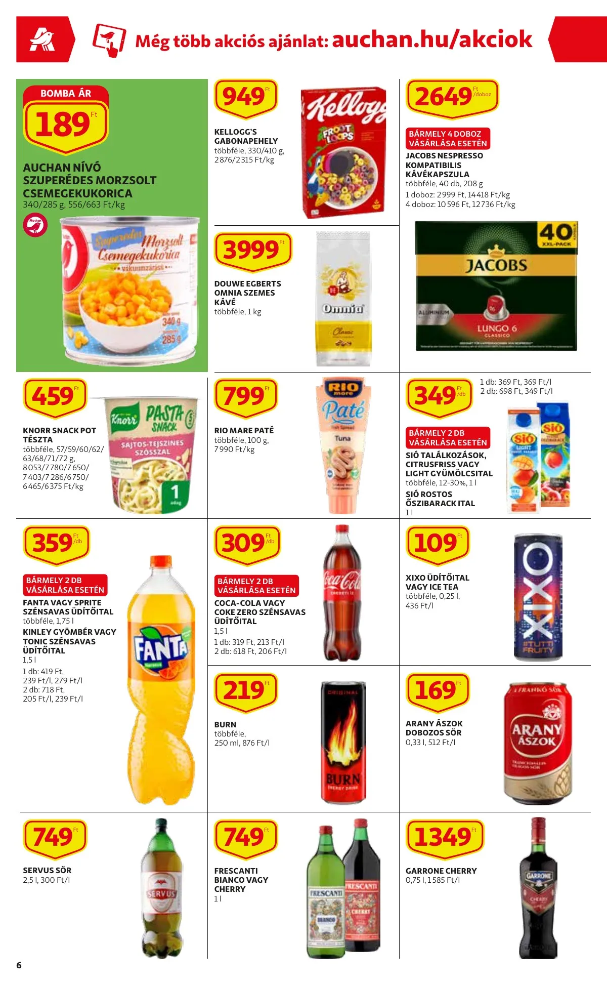 Auchan akciós újság Szupermarket 04.21–04.27 – 6. oldal