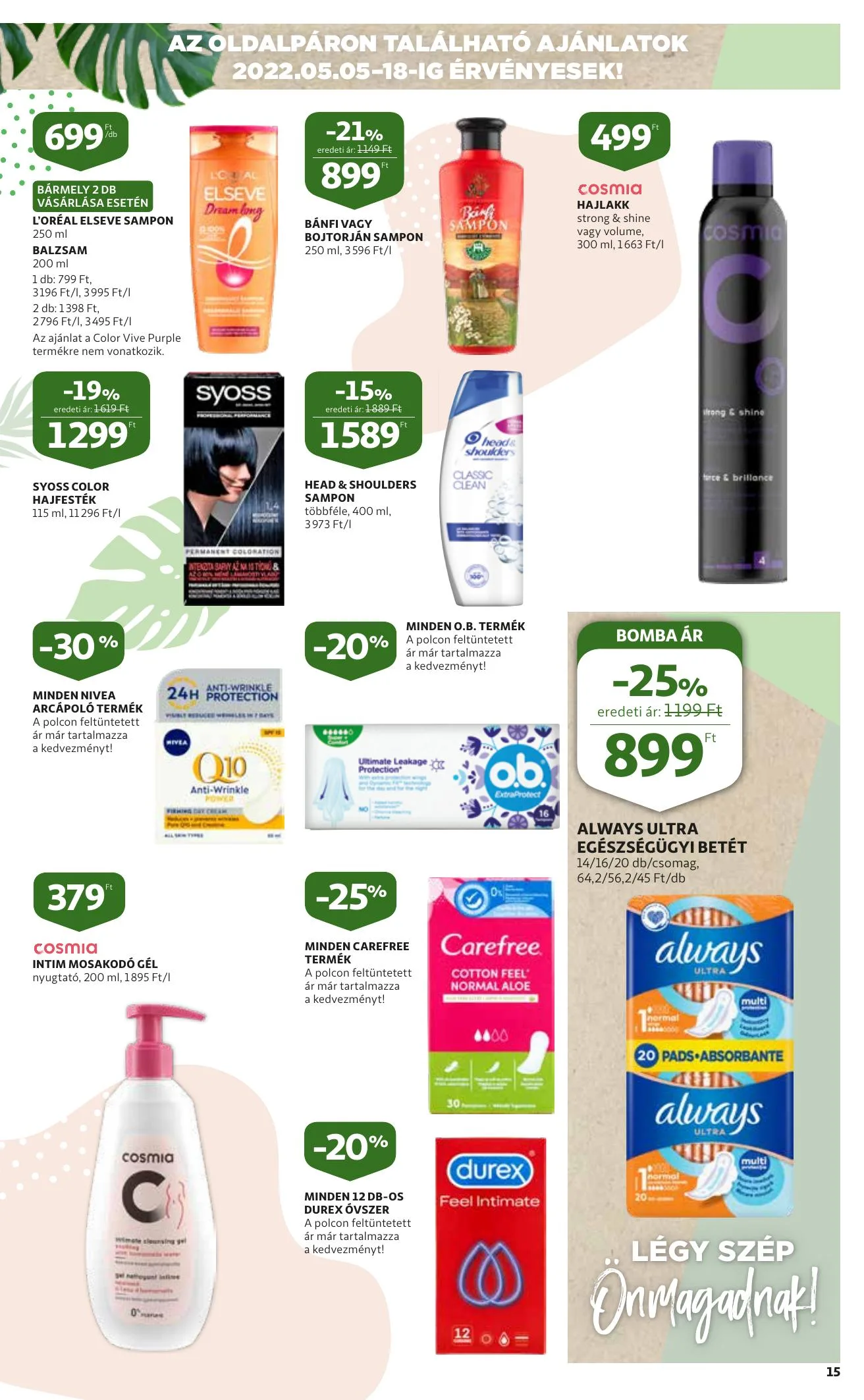 Auchan akciós újság Szupermarket 05.05–05.11 – 15. oldal