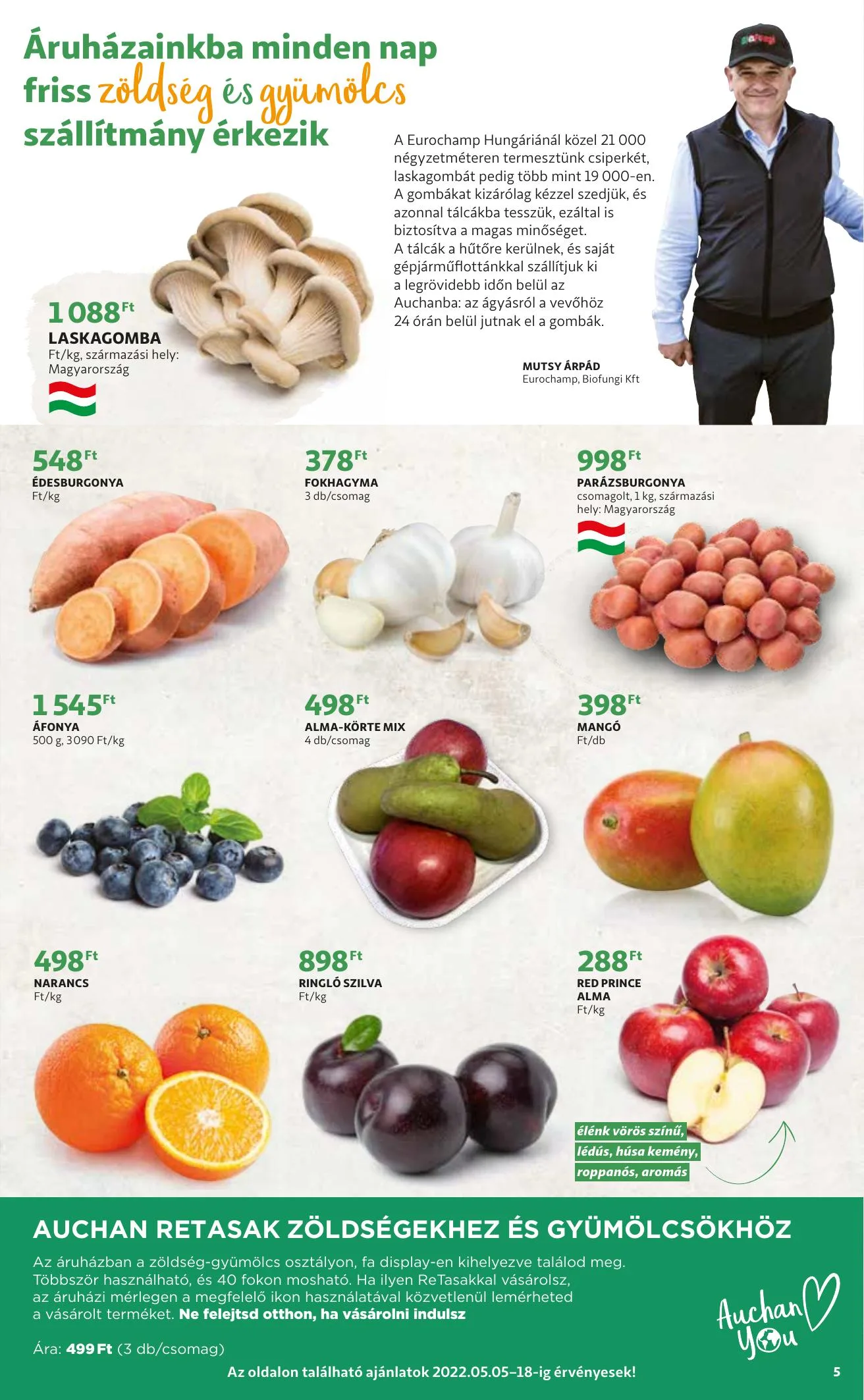 Auchan akciós újság Szupermarket 05.05–05.11 – 5. oldal