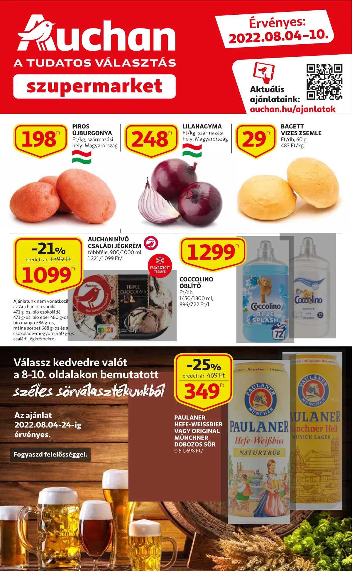 Auchan akciós újság Szupermarket 08.14–08.10