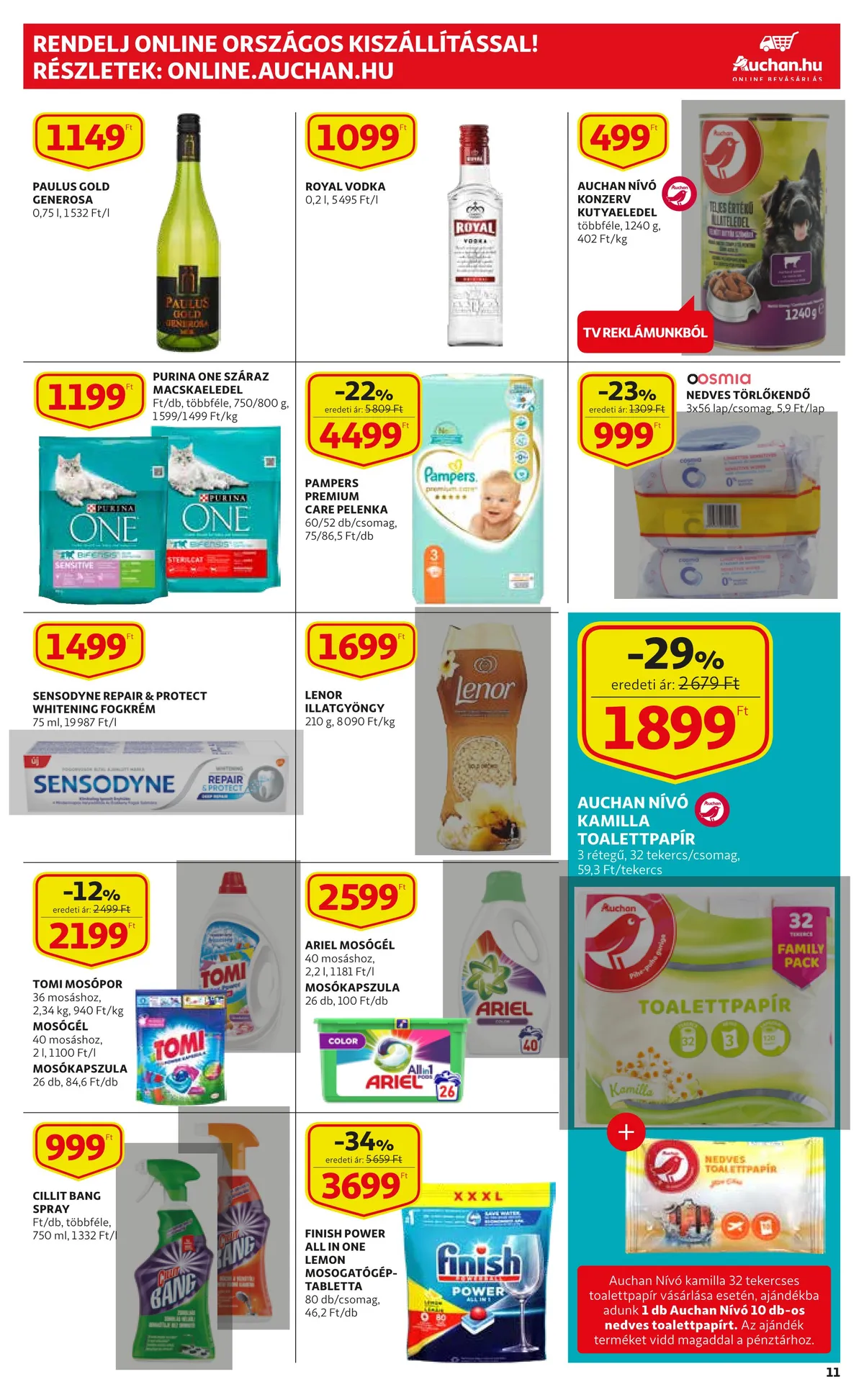 Auchan akciós újság Szupermarket 08.14–08.10 – 11. oldal