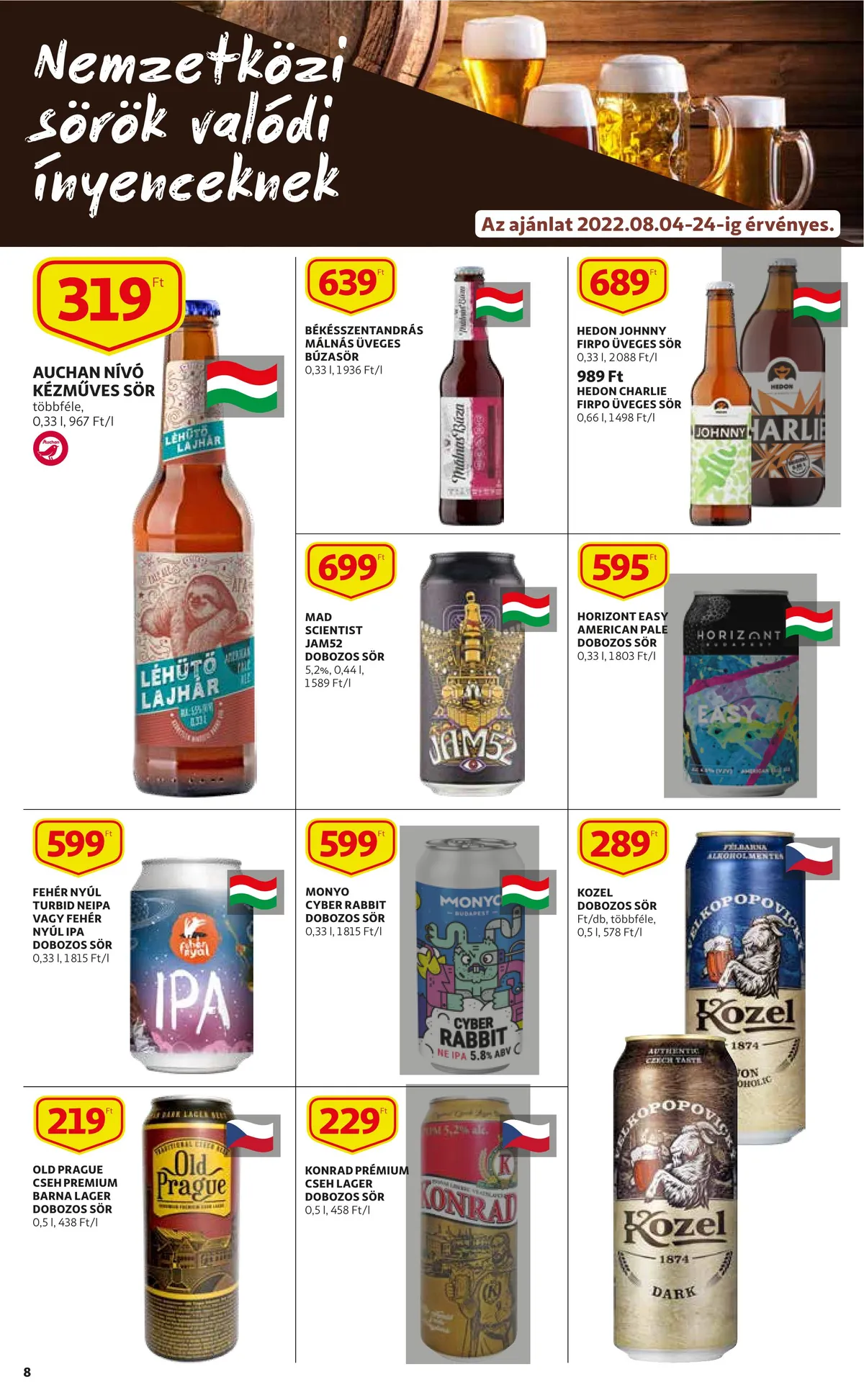 Auchan akciós újság Szupermarket 08.14–08.10 – 8. oldal