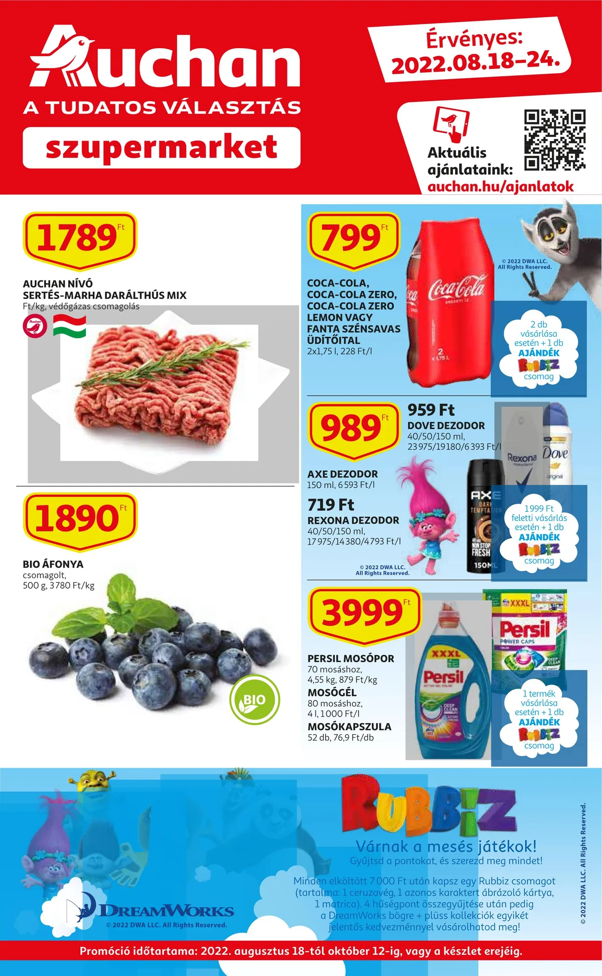 Auchan akciós újság Szupermarket 08.18–08.24