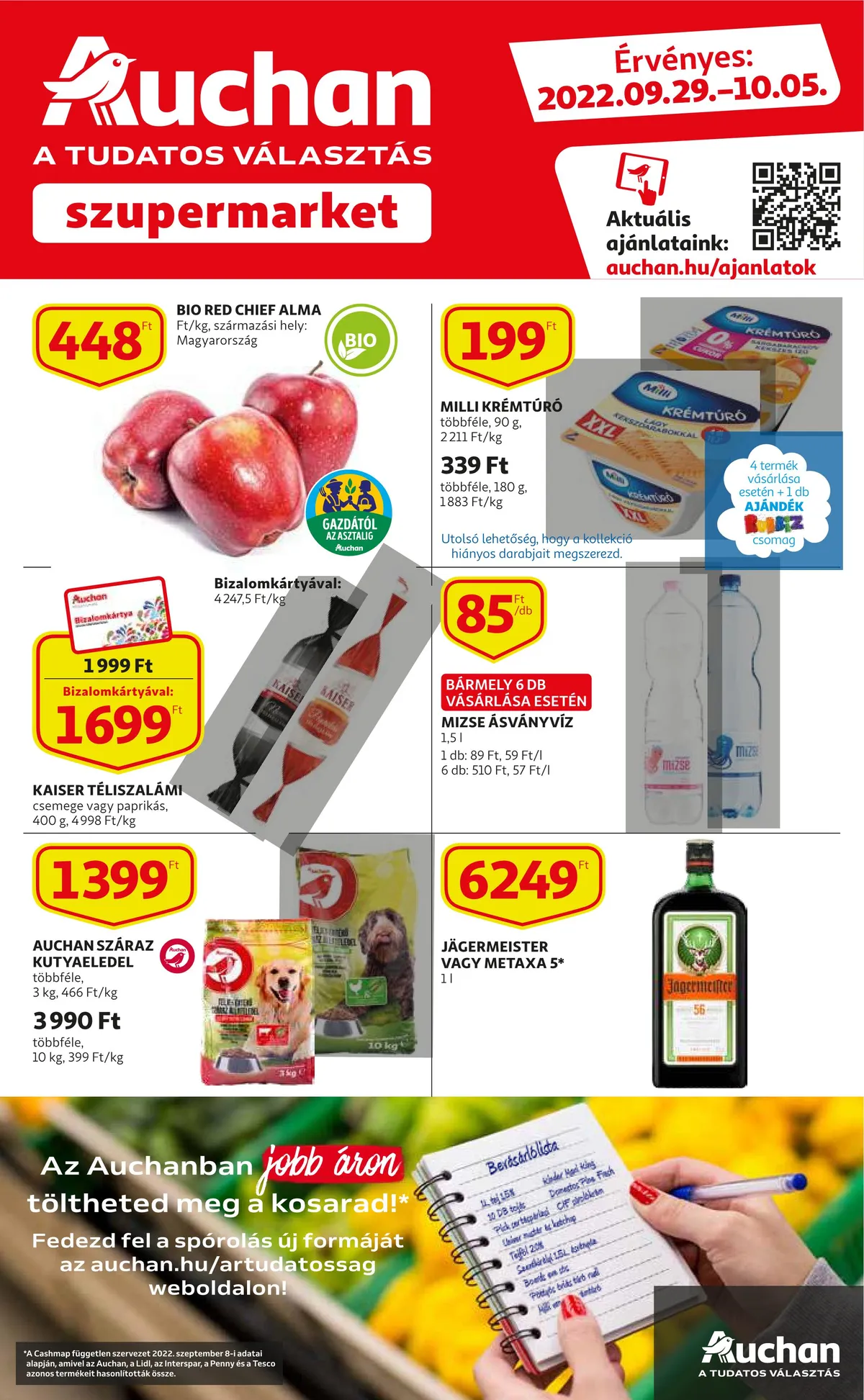 Auchan akciós újság Szupermarket 09.29–10.05