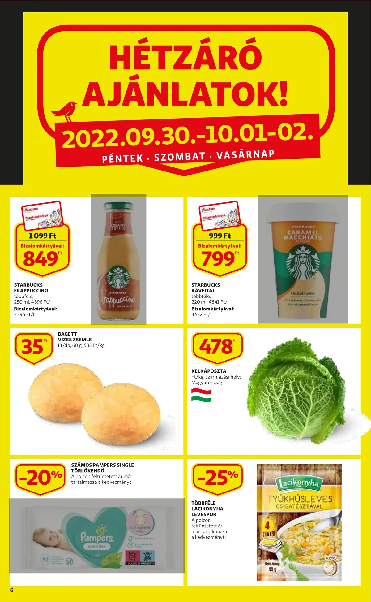 Auchan akciós újság Szupermarket 09.29–10.05 – 6. oldal