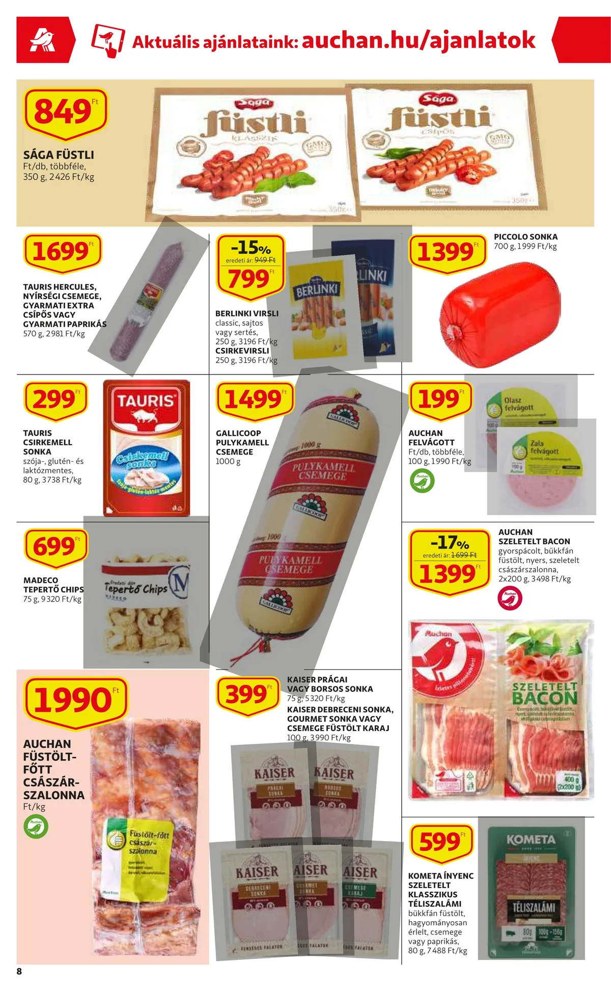 Auchan akciós újság Szupermarket 09.29–10.05 – 8. oldal