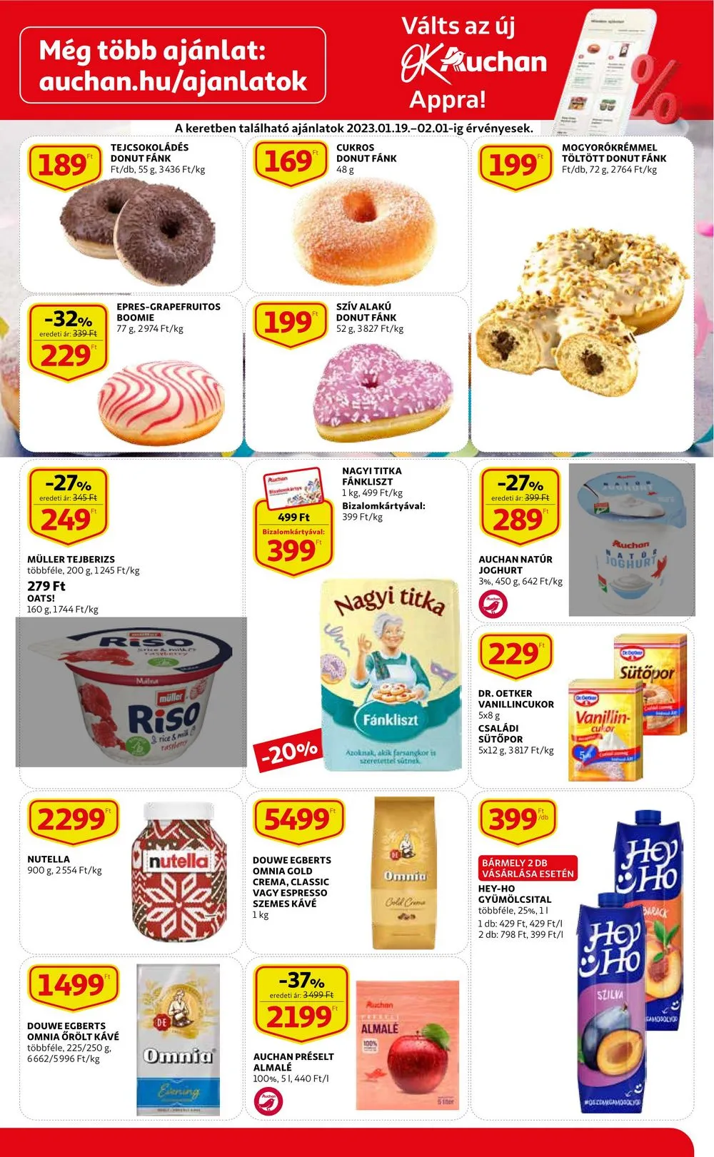 Auchan akciós újság Szupermarket 01.19–01.25 – 3. oldal
