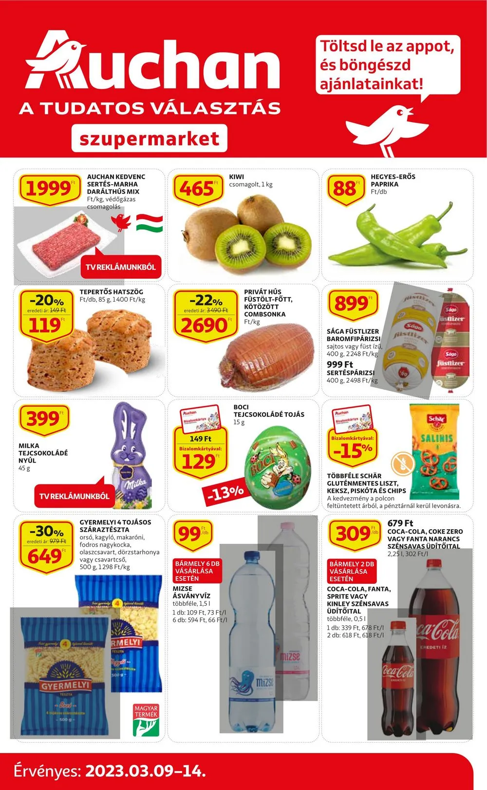 Auchan akciós újság Szupermarket 03.09–03.14