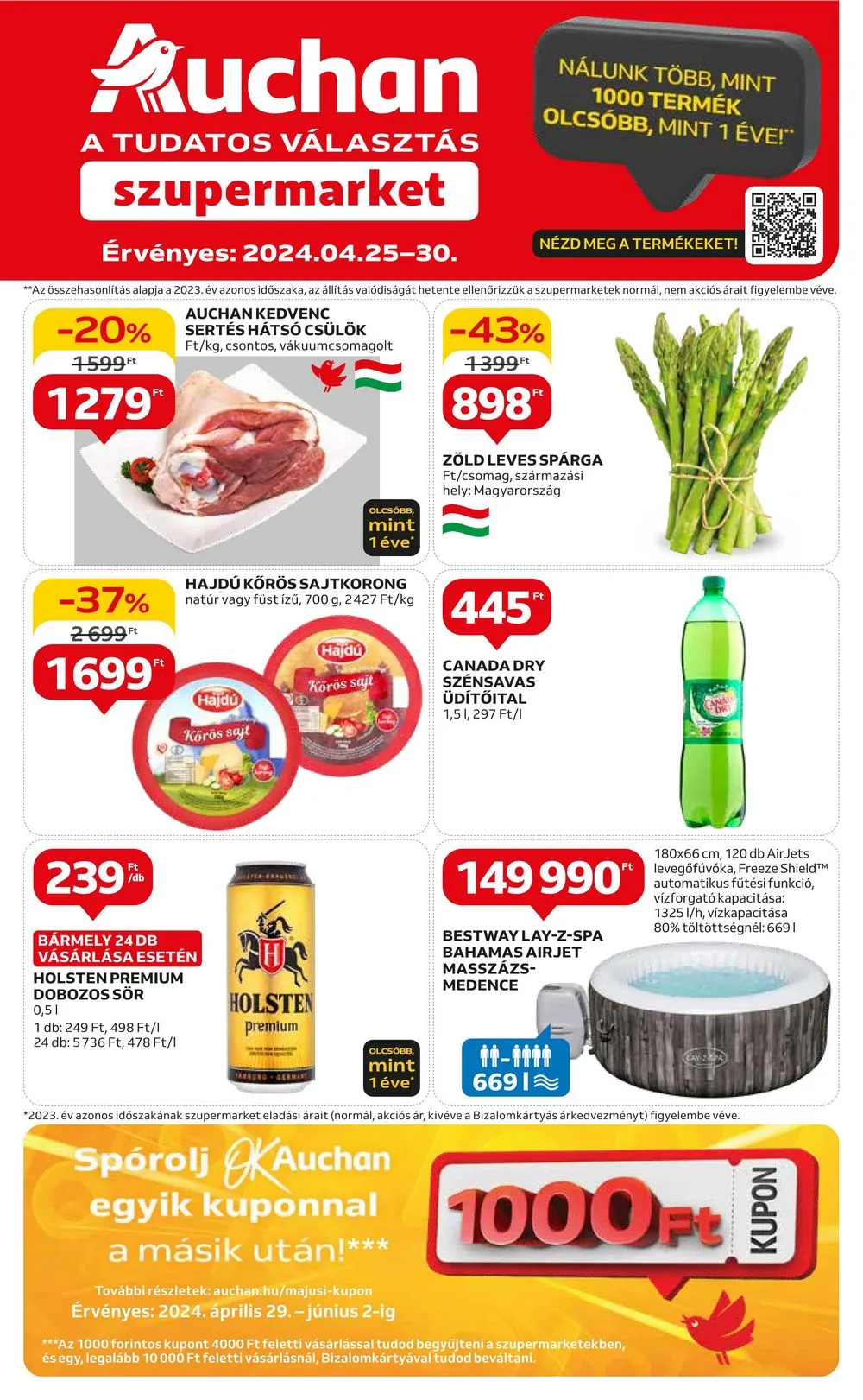 Auchan akciós újság Szupermarket 04.25–05.01