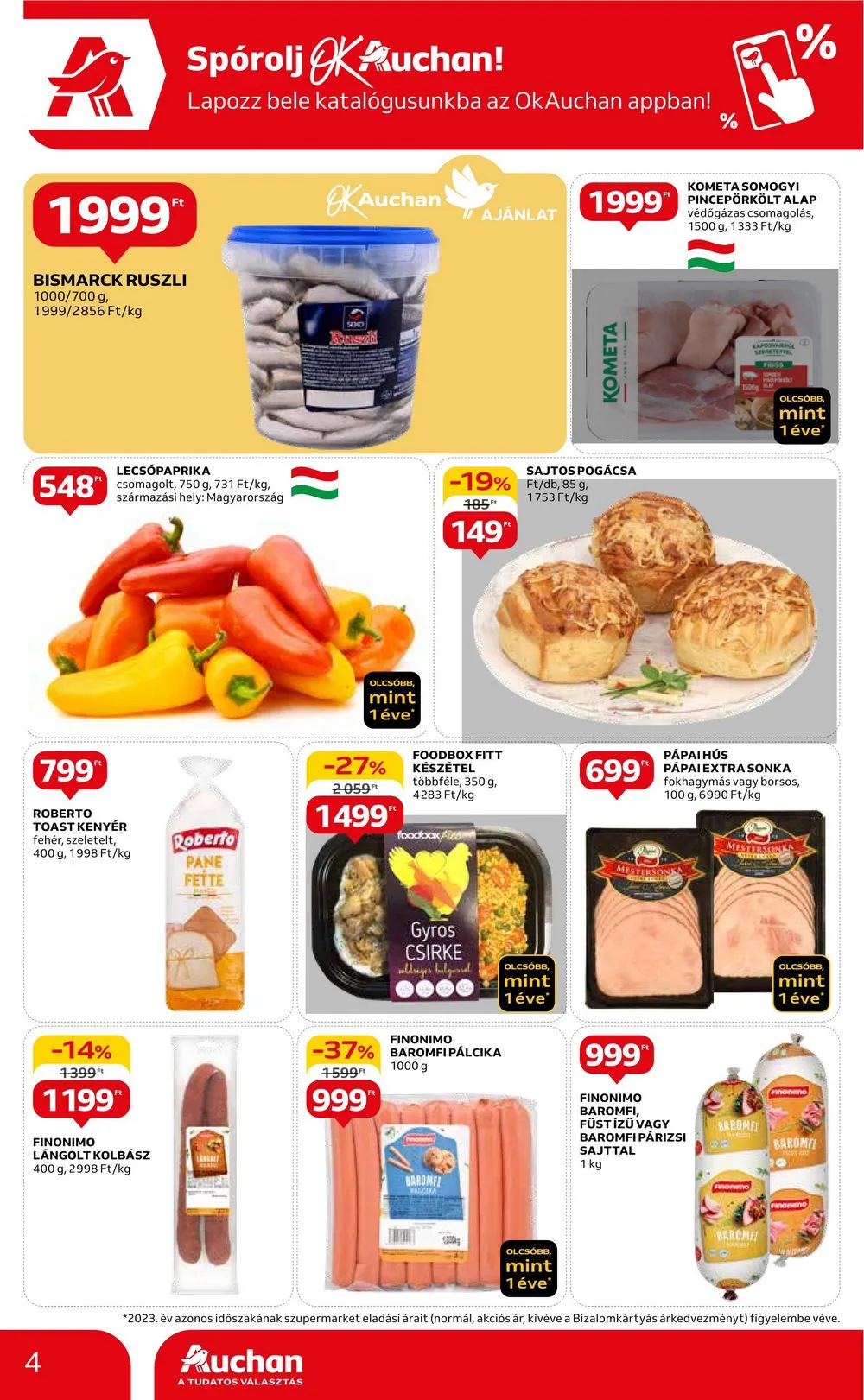 Auchan akciós újság Szupermarket 06.13–06.19 – 4. oldal