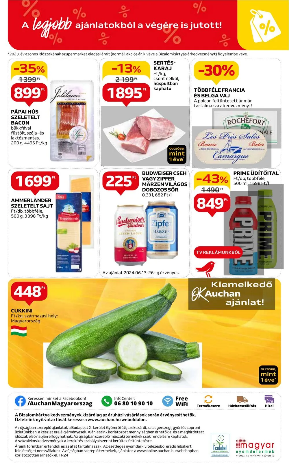 Auchan akciós újság Szupermarket 06.13–06.19 – 8. oldal
