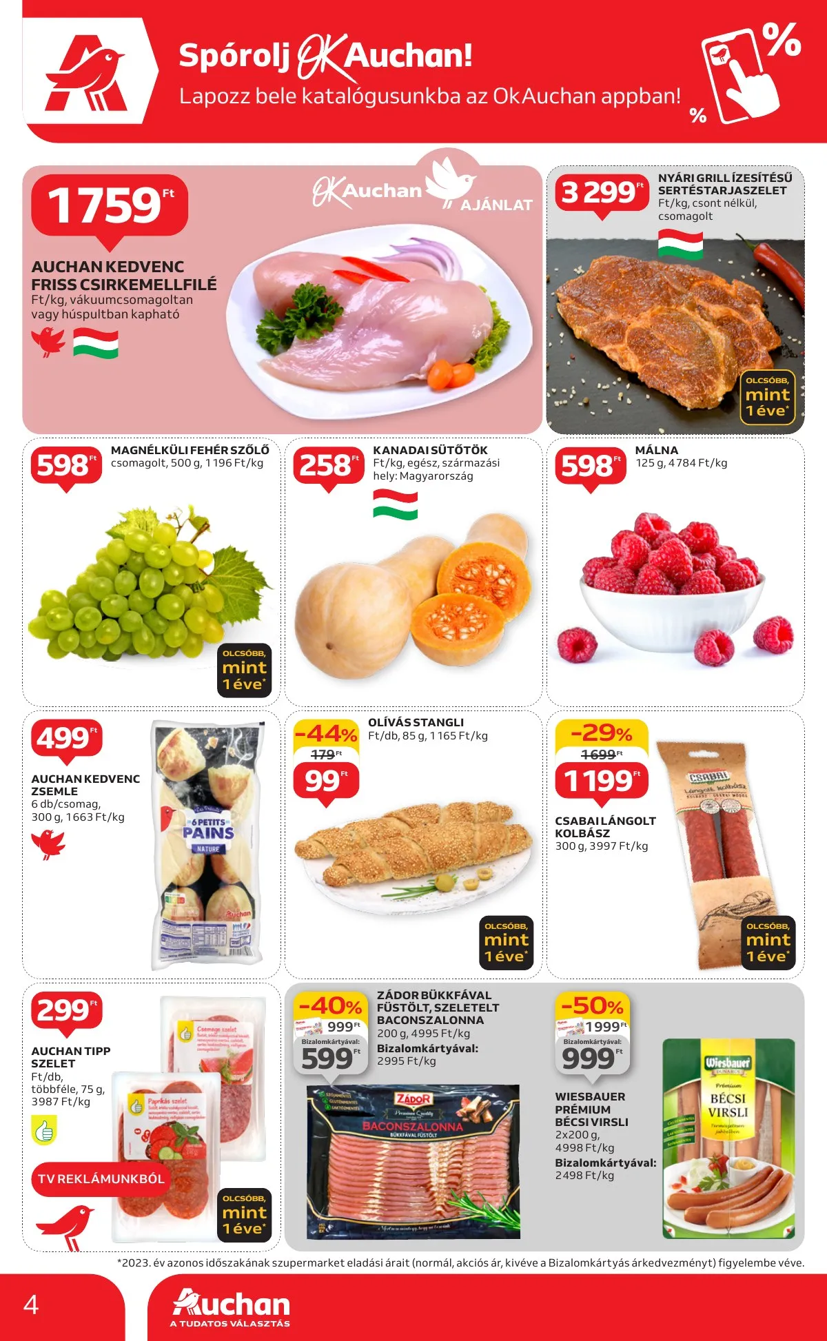 Auchan akciós újság Szupermarket 09.12–09.18 – 4. oldal