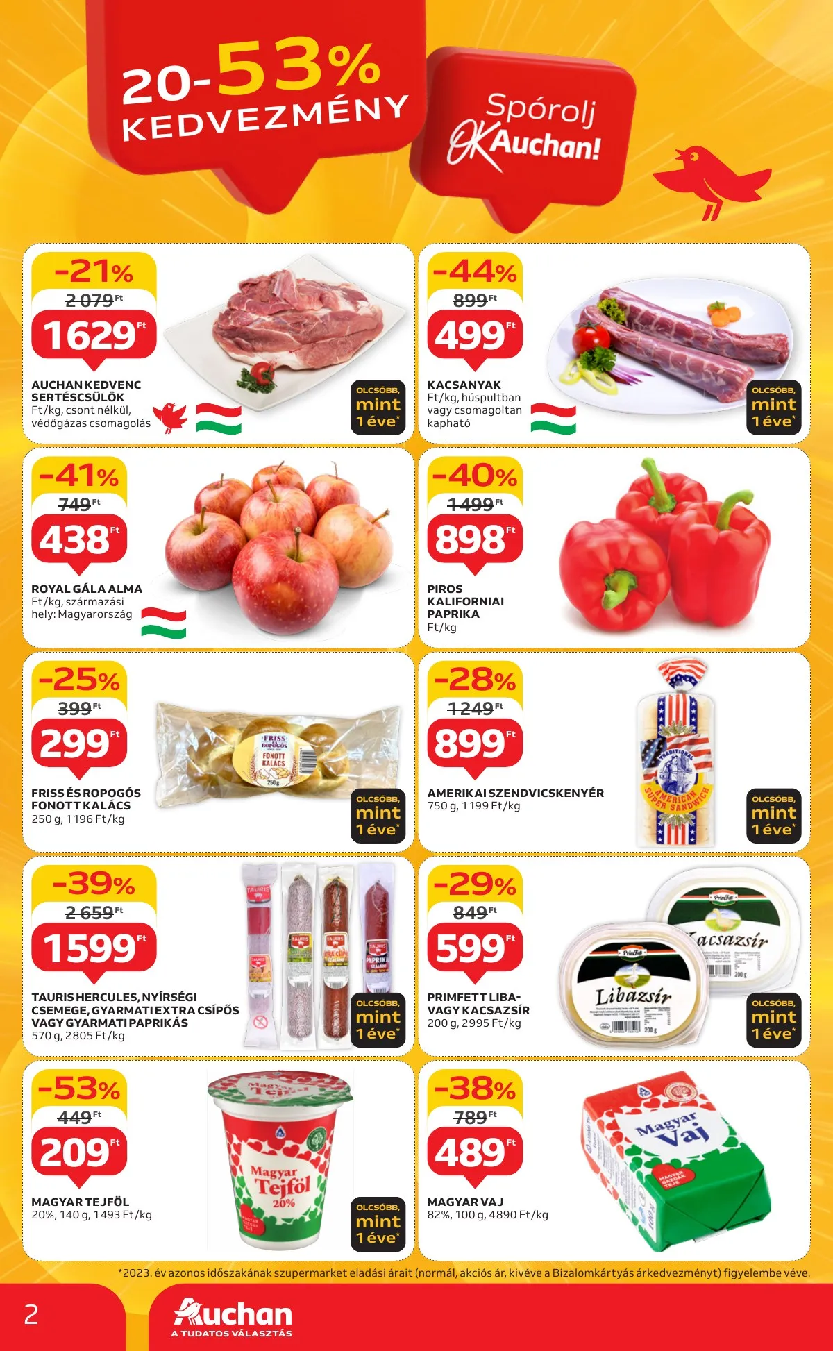 Auchan akciós újság Szupermarket 09.19–09.25 – 2. oldal